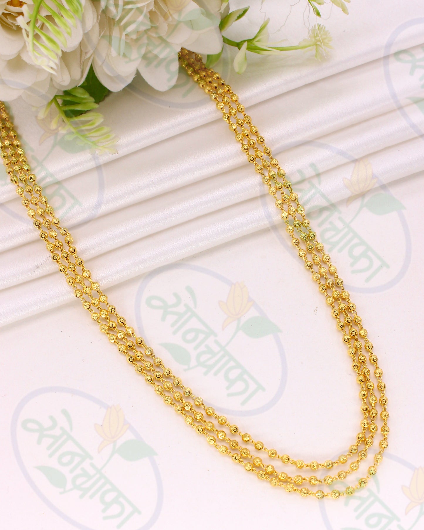 THREE LAYER GOLD PLATED MOHANMALA