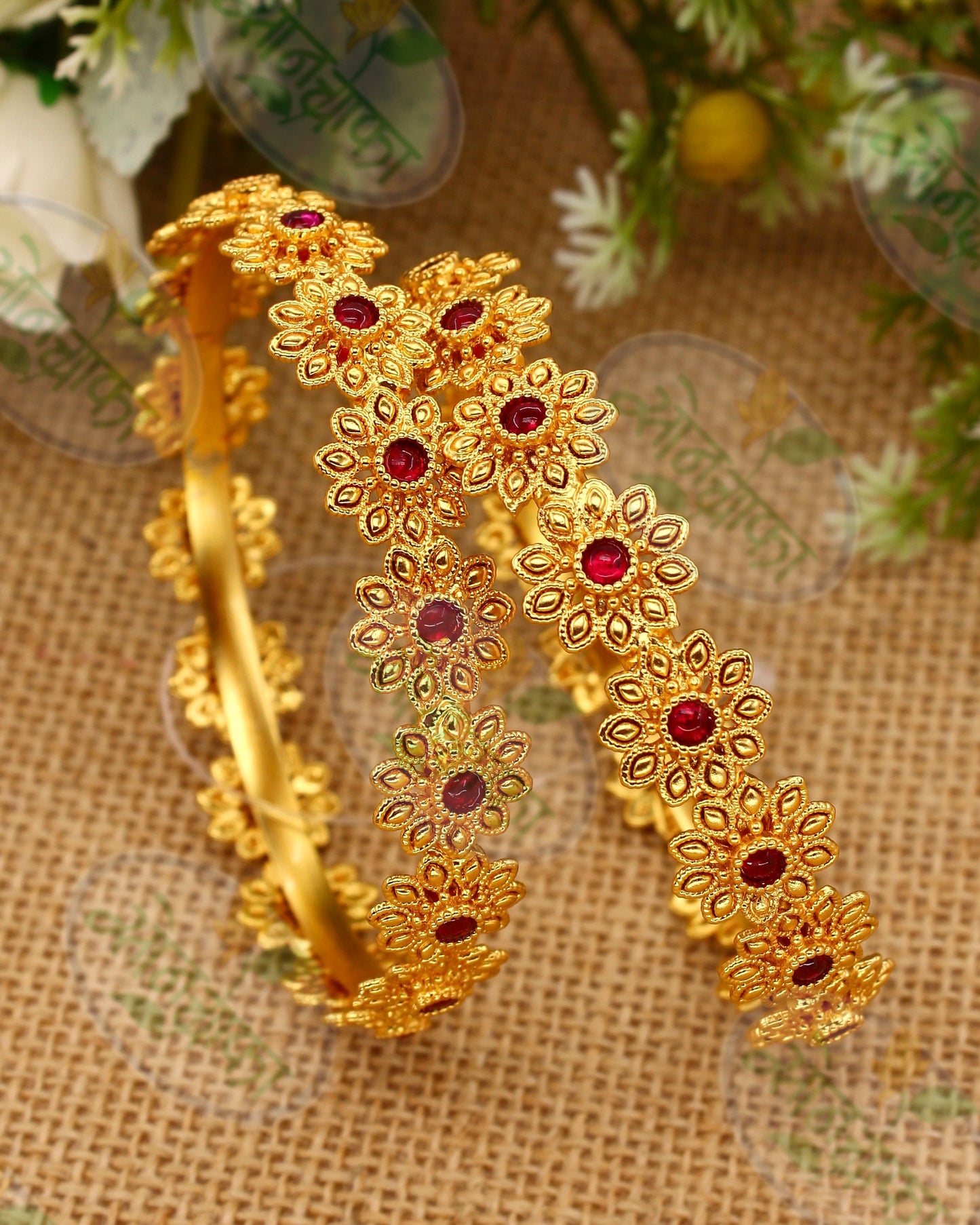 FLORAL DESIGNER BANGLES