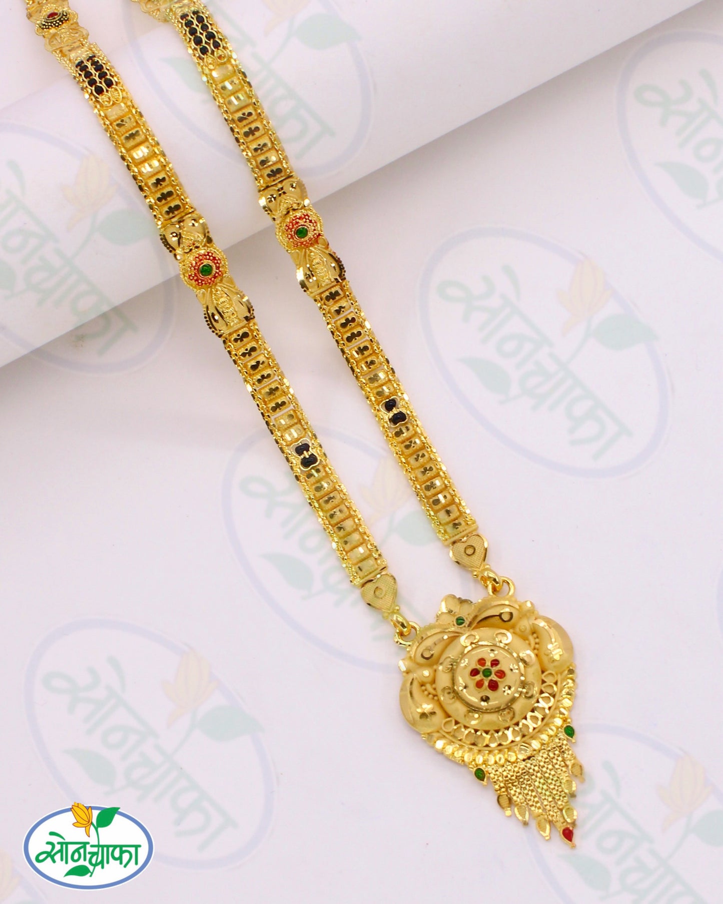 ALLURING GOLD PLATED MANGALSUTRA