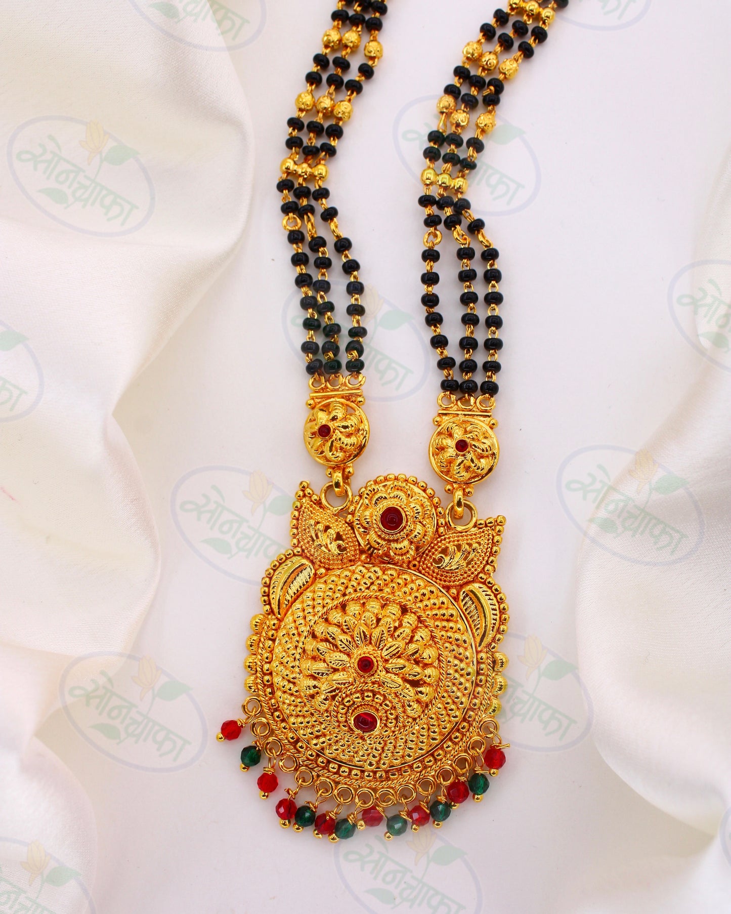 BLACK BEADS DESIGNER MANGALSUTRA