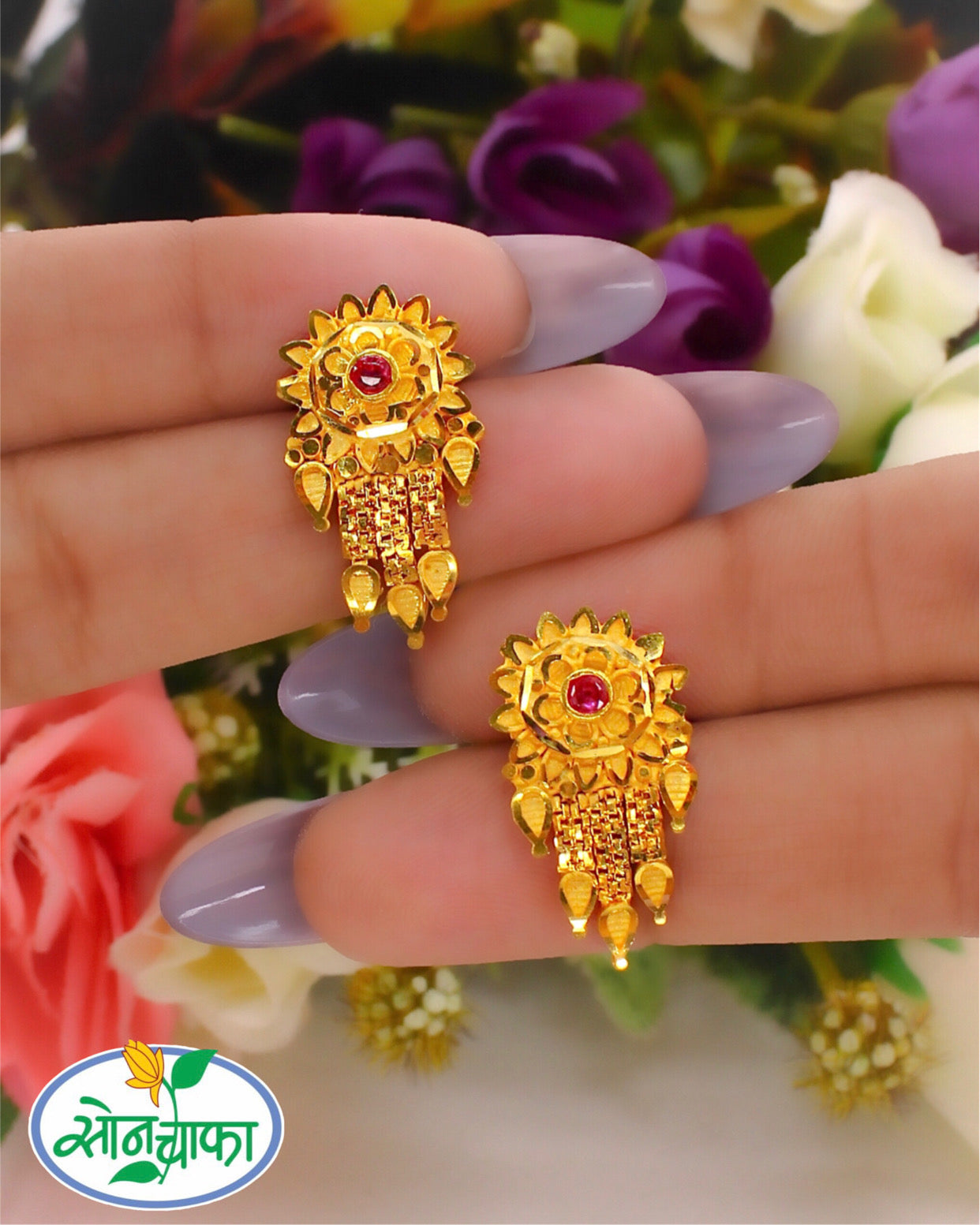 BEAUTIFUL FLORAL EARRINGS