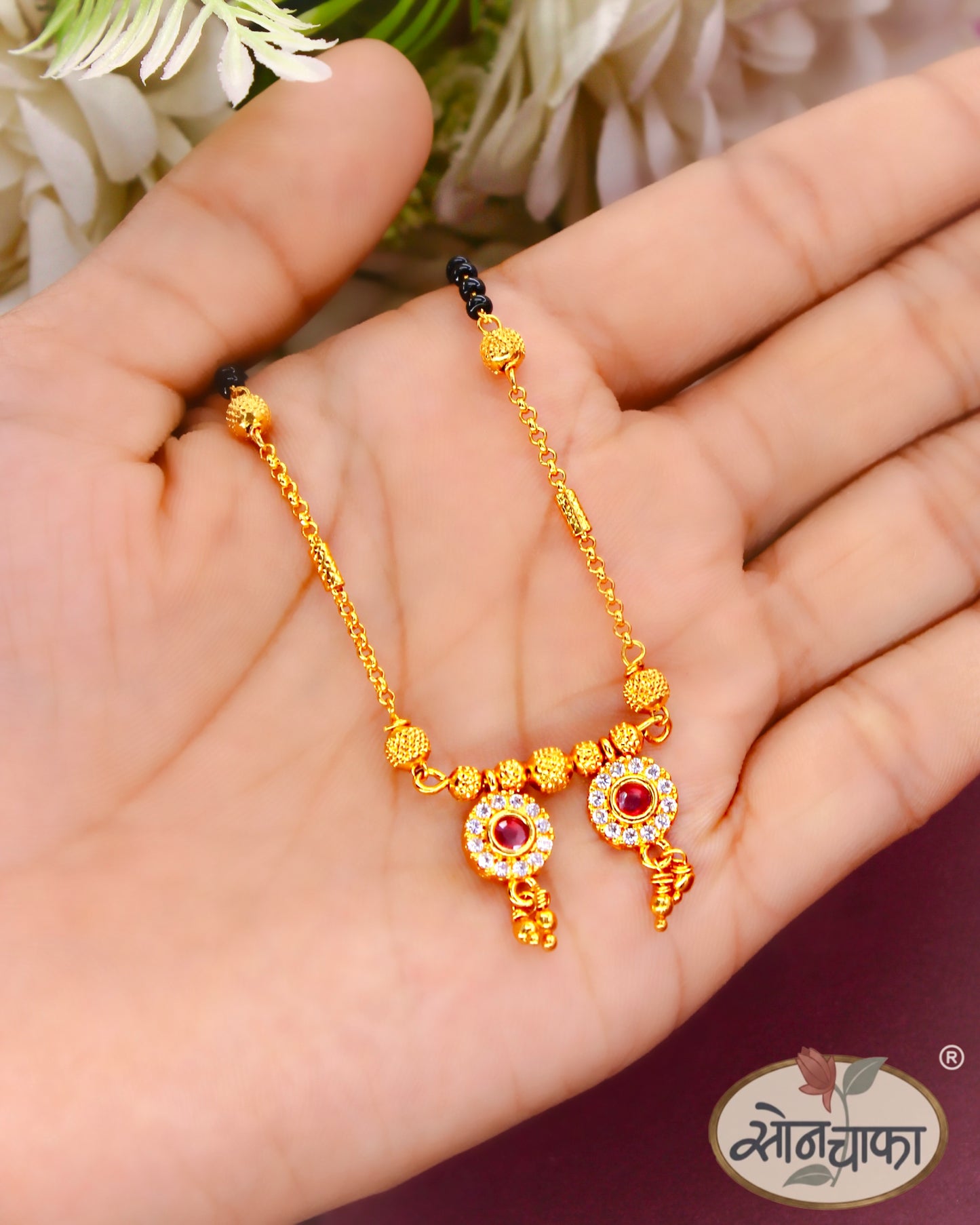 ANTIQUE WATI PENDANT MANGALSUTRA