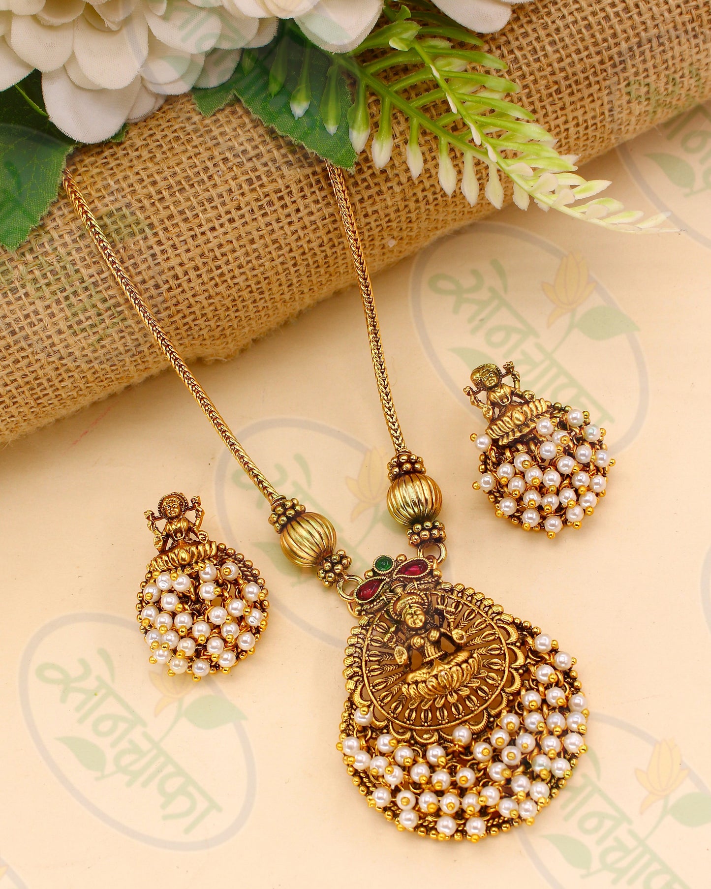 GODDESS LAKSHMI DESIGNER NECKLACE