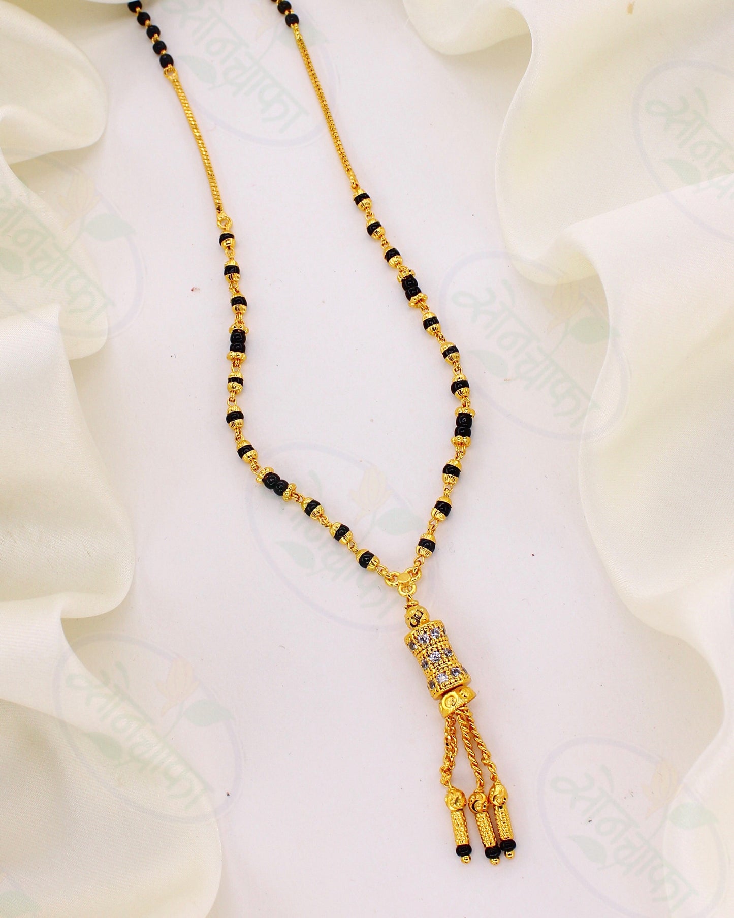 SIMPLE STYLISED 1 GRAM GOLD PLATED MANGALSUTRA