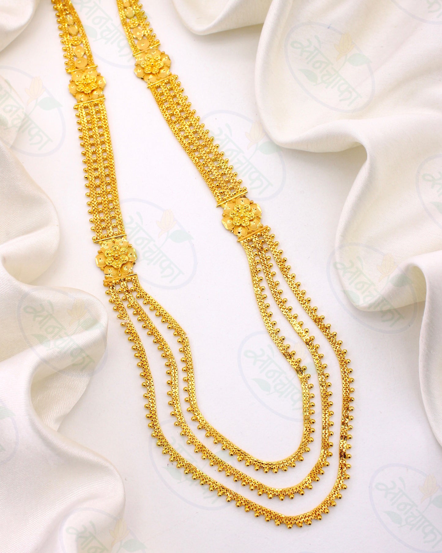LUMINOUS GOLD PLATED FLORAL RANI-HAAR
