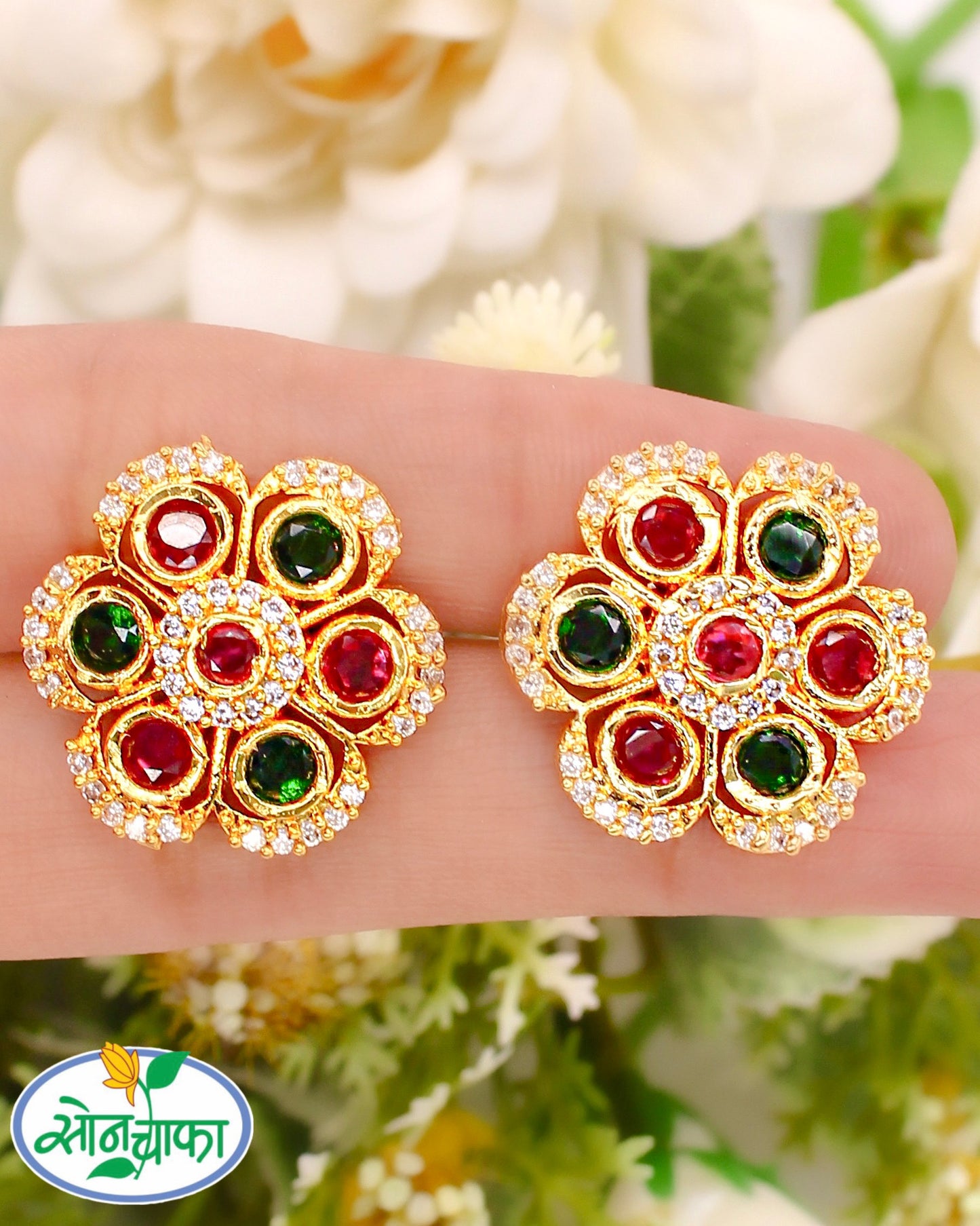 FLOWER DESIGNER EARRINGS