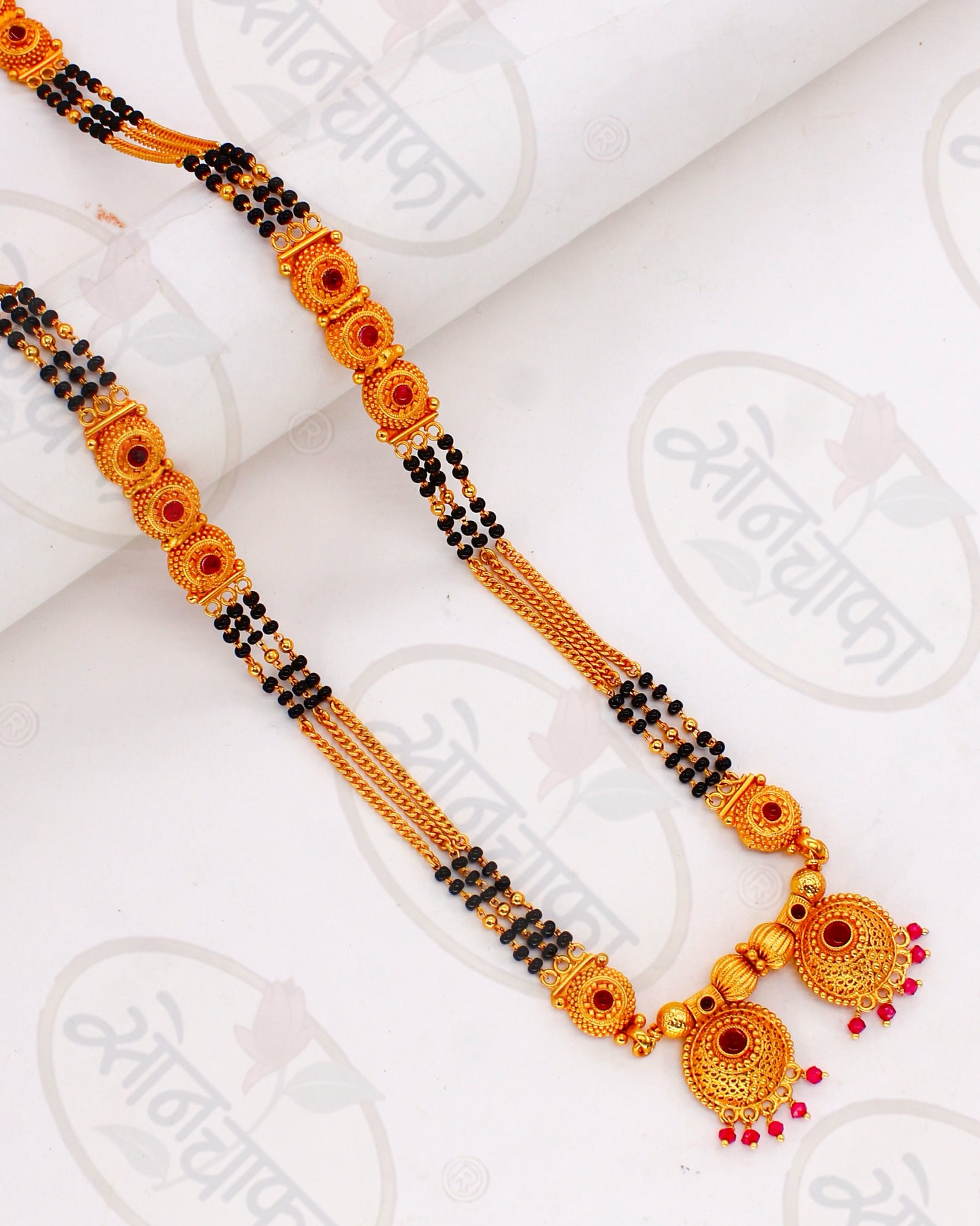 DESIGNER BLACK BEADS MANGALSUTRA