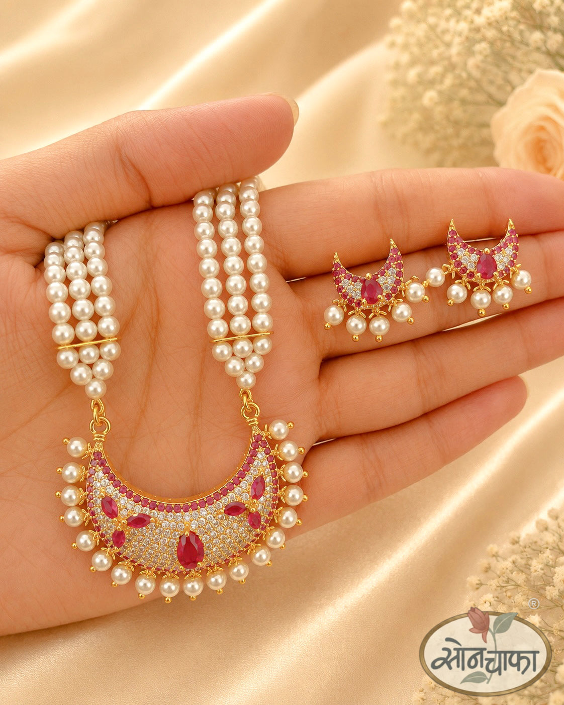 HALF MOON DESIGNER NECKLACE