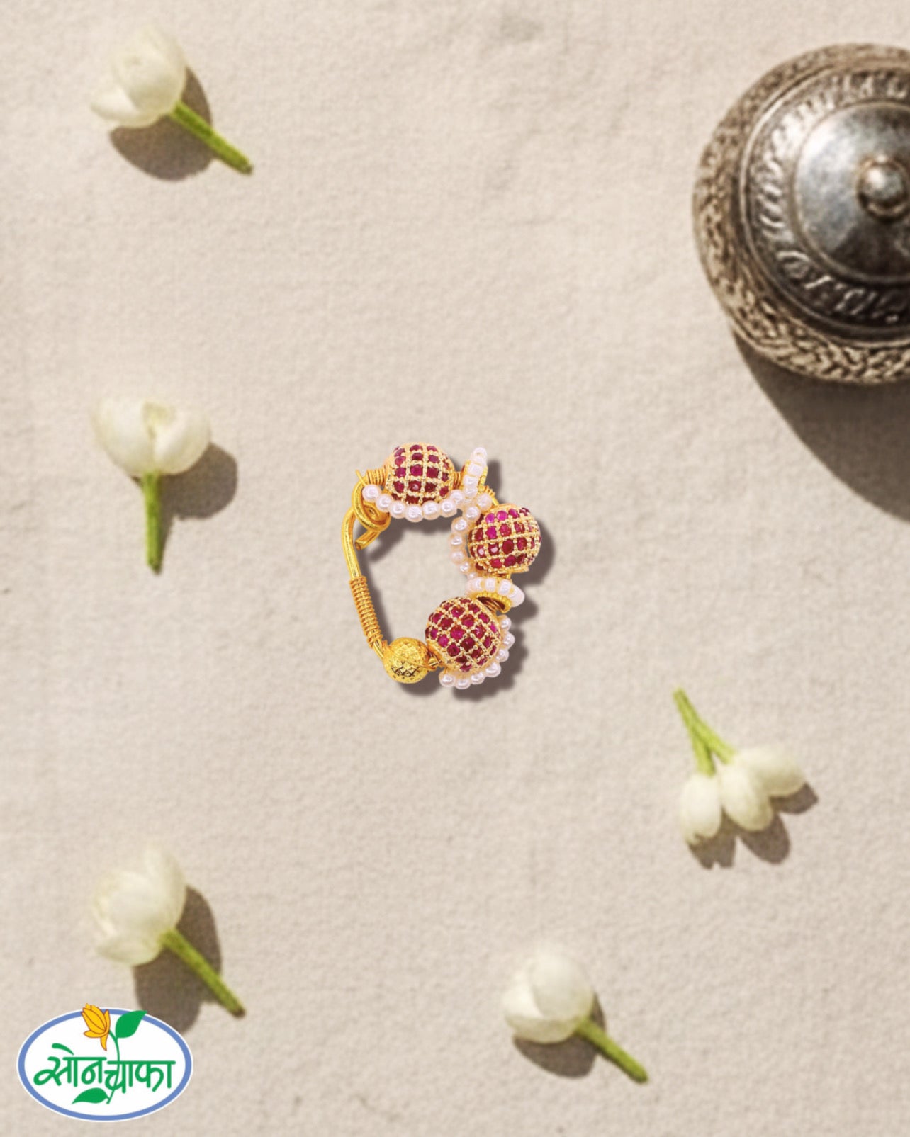 TRADITIONAL GOLDEN BEADS NATH