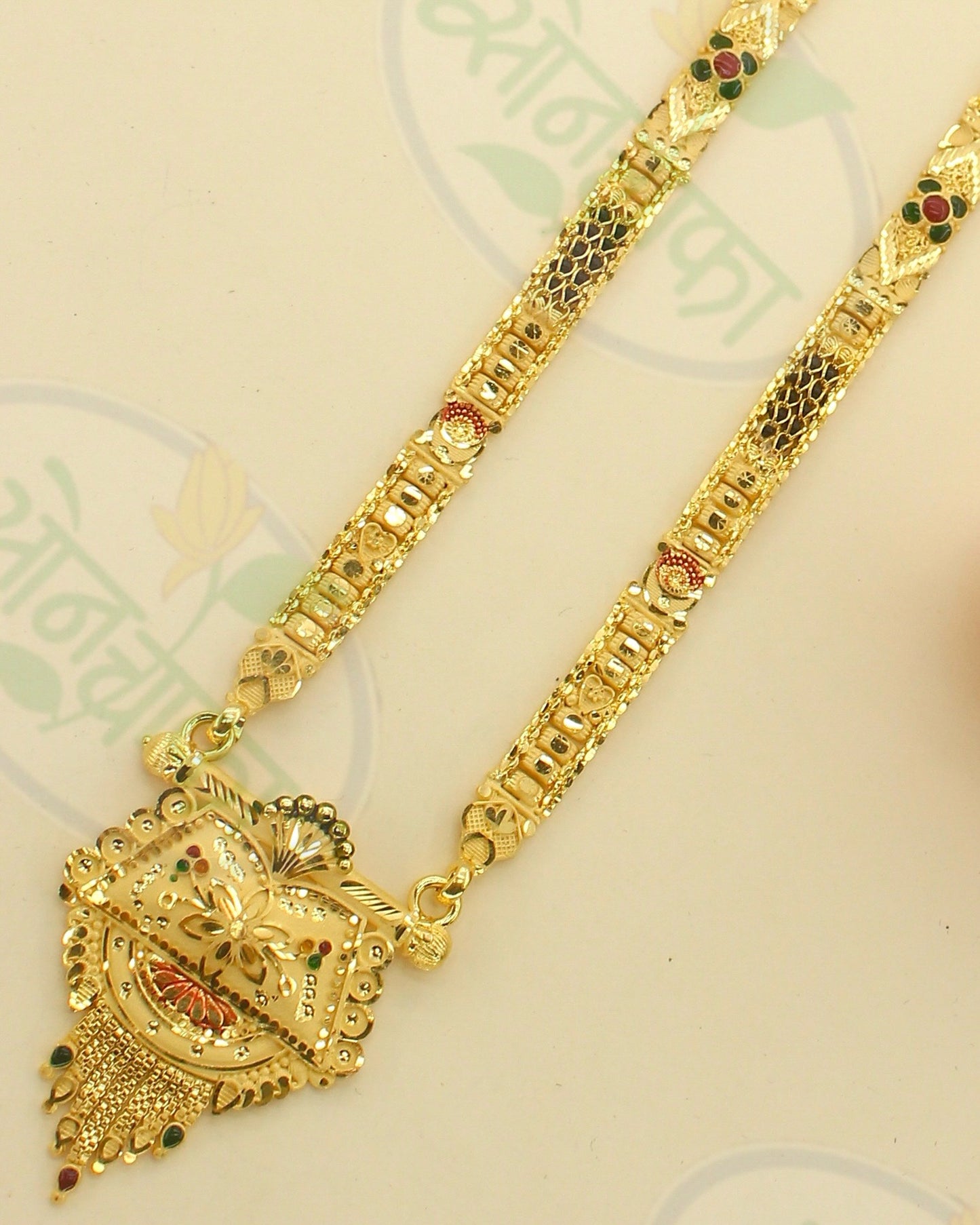 STUNNING GOLD PALTED MANGALSUTRA