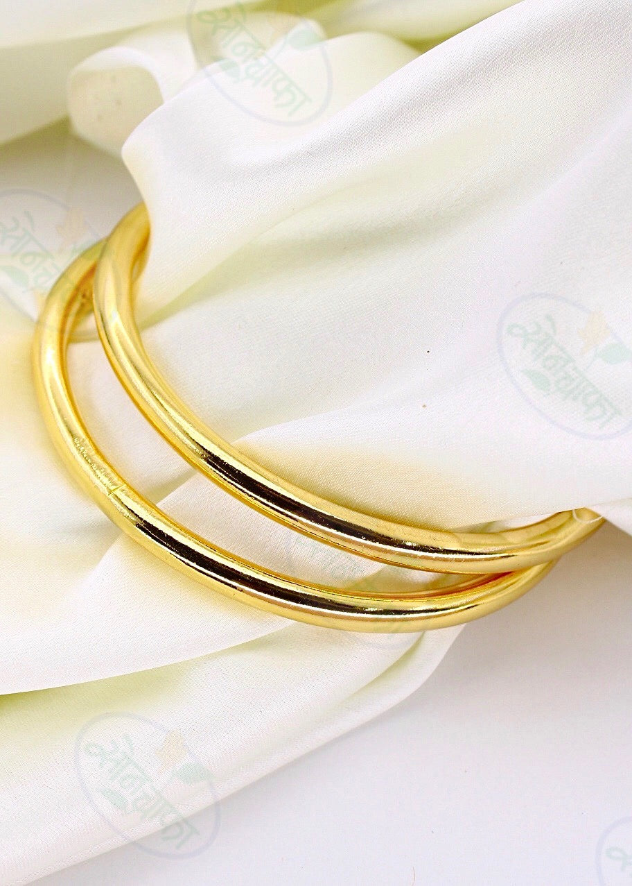 BRIGHT GOLD PLATED BANGLES