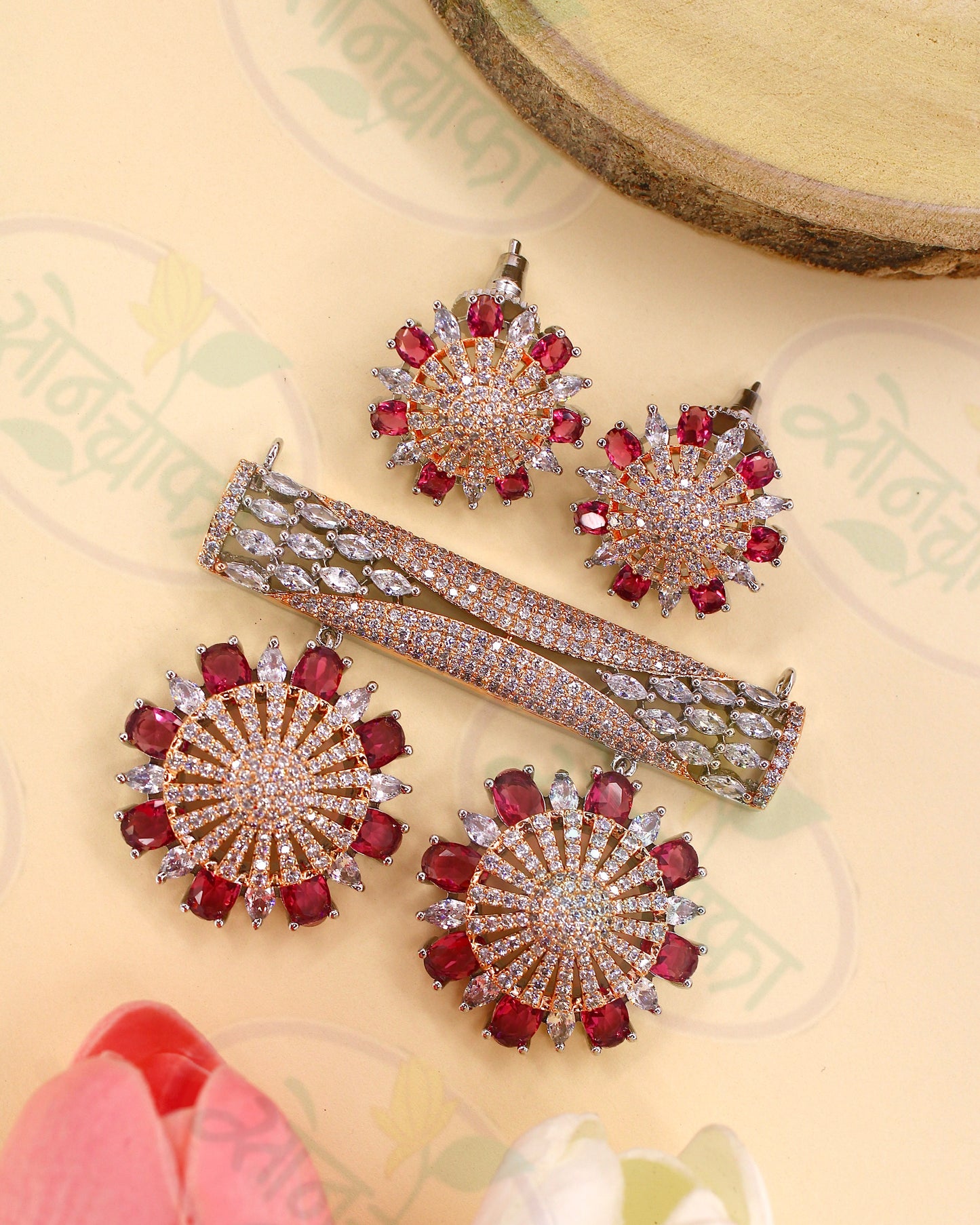 GORGEOUS DIAMOND PENDANT SET