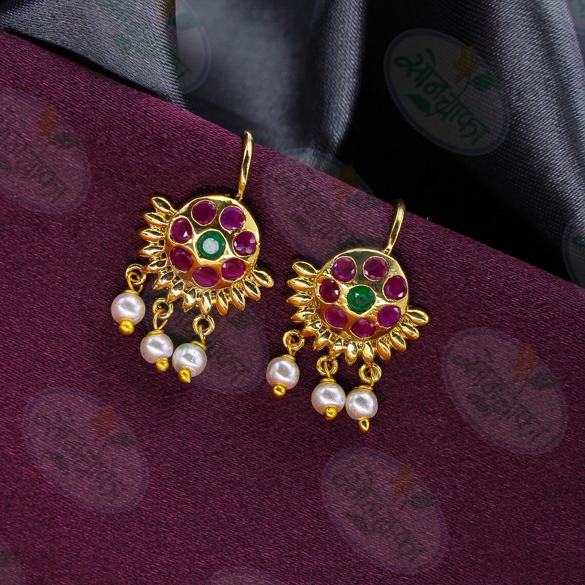 CLASSY PINK STONE BUGADI