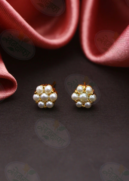 Moti stud store earrings