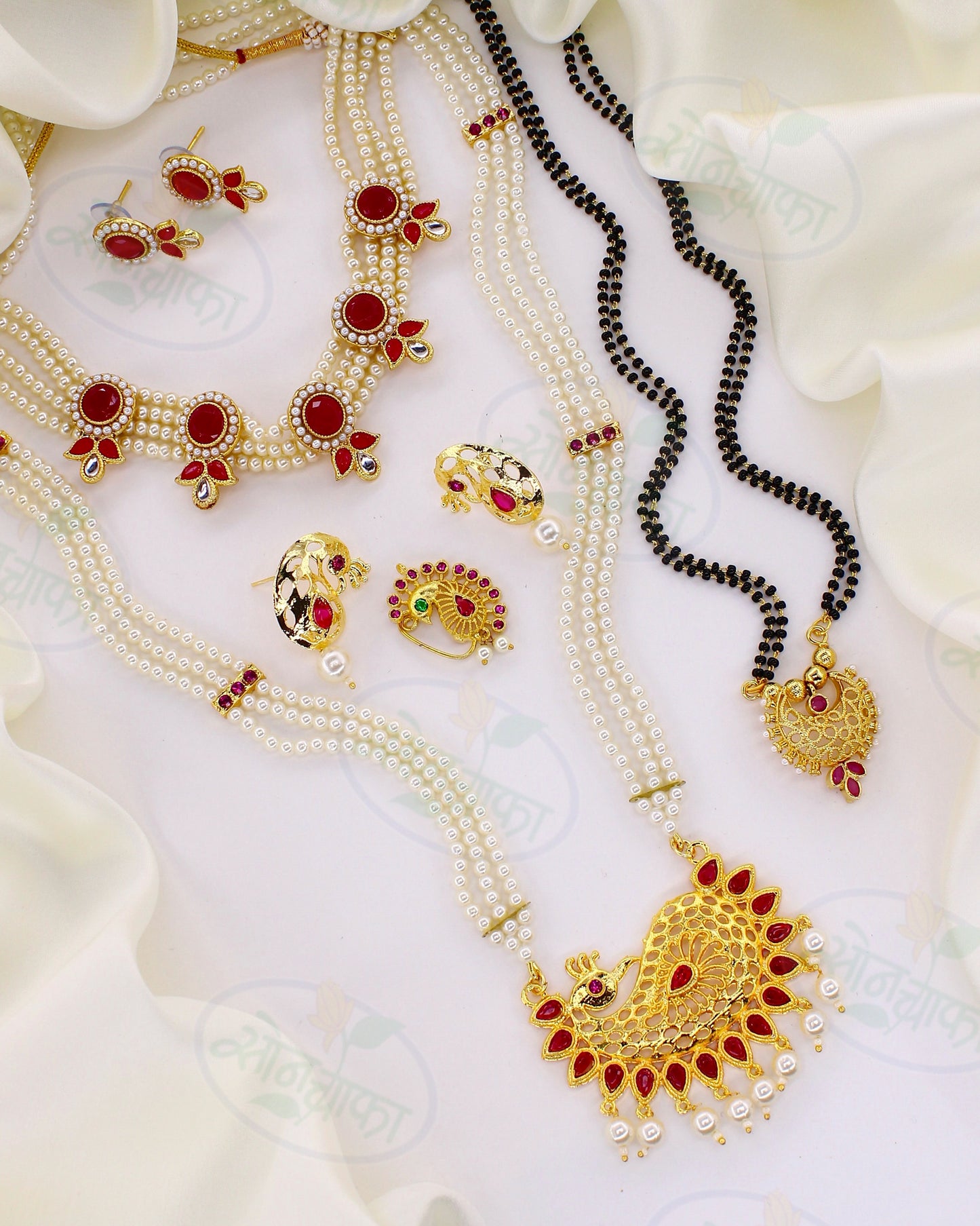 PEARL BEADS DESIGNER COMBO SET