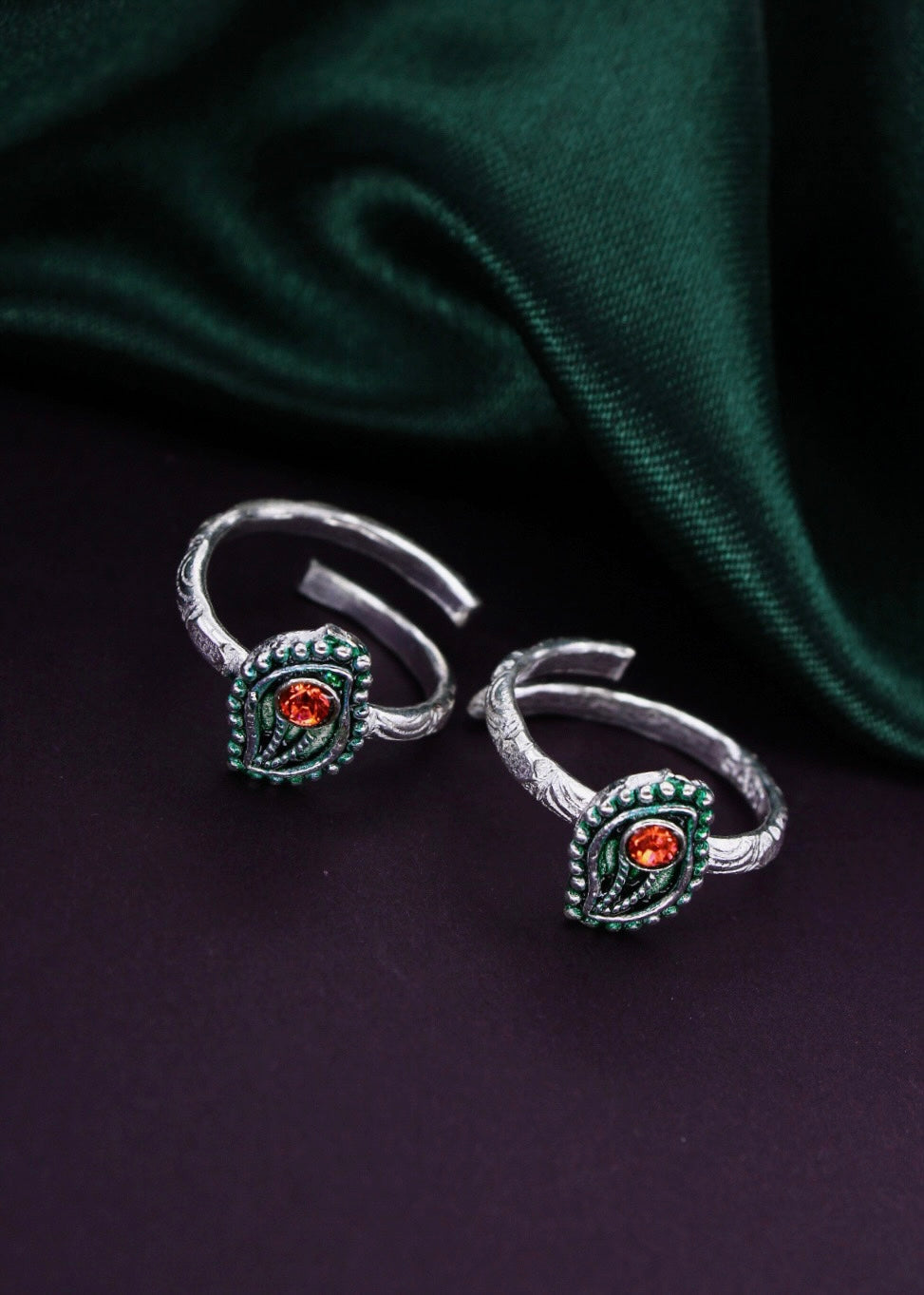 SIMPLE LEAF SILVER JODAVI