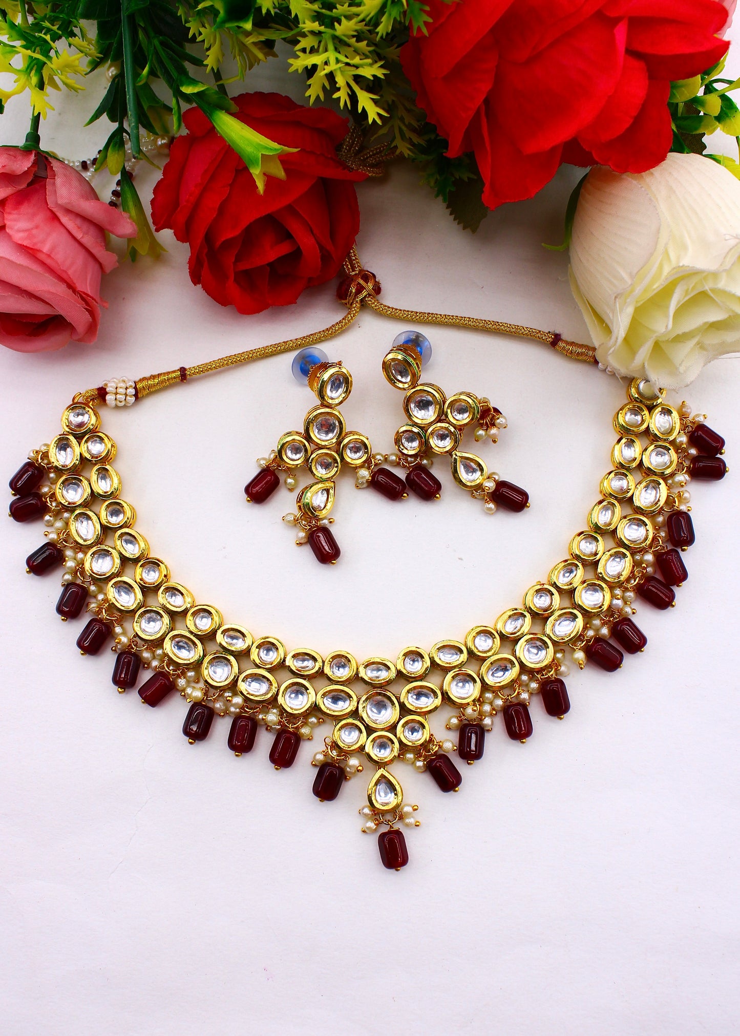WEDDING WEAR KUNDAN NECKLACE