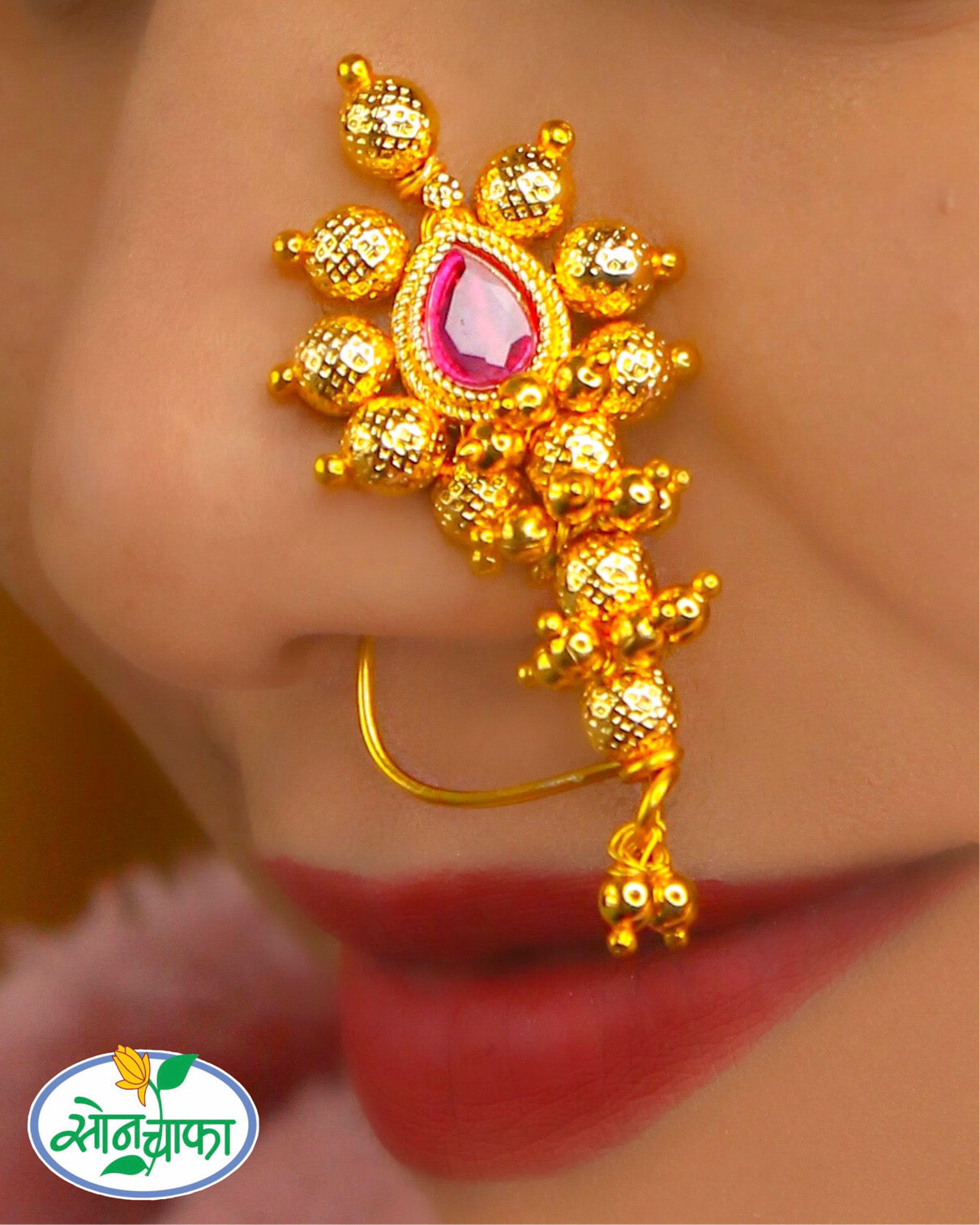 Moti Maharashtrian Nose Pin Online Maharashtrian Gold Latest Gold