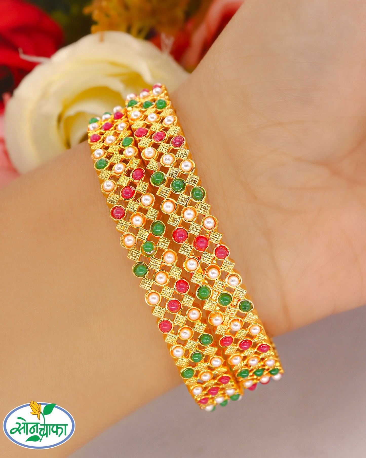 FANCY MOTI BANGLES
