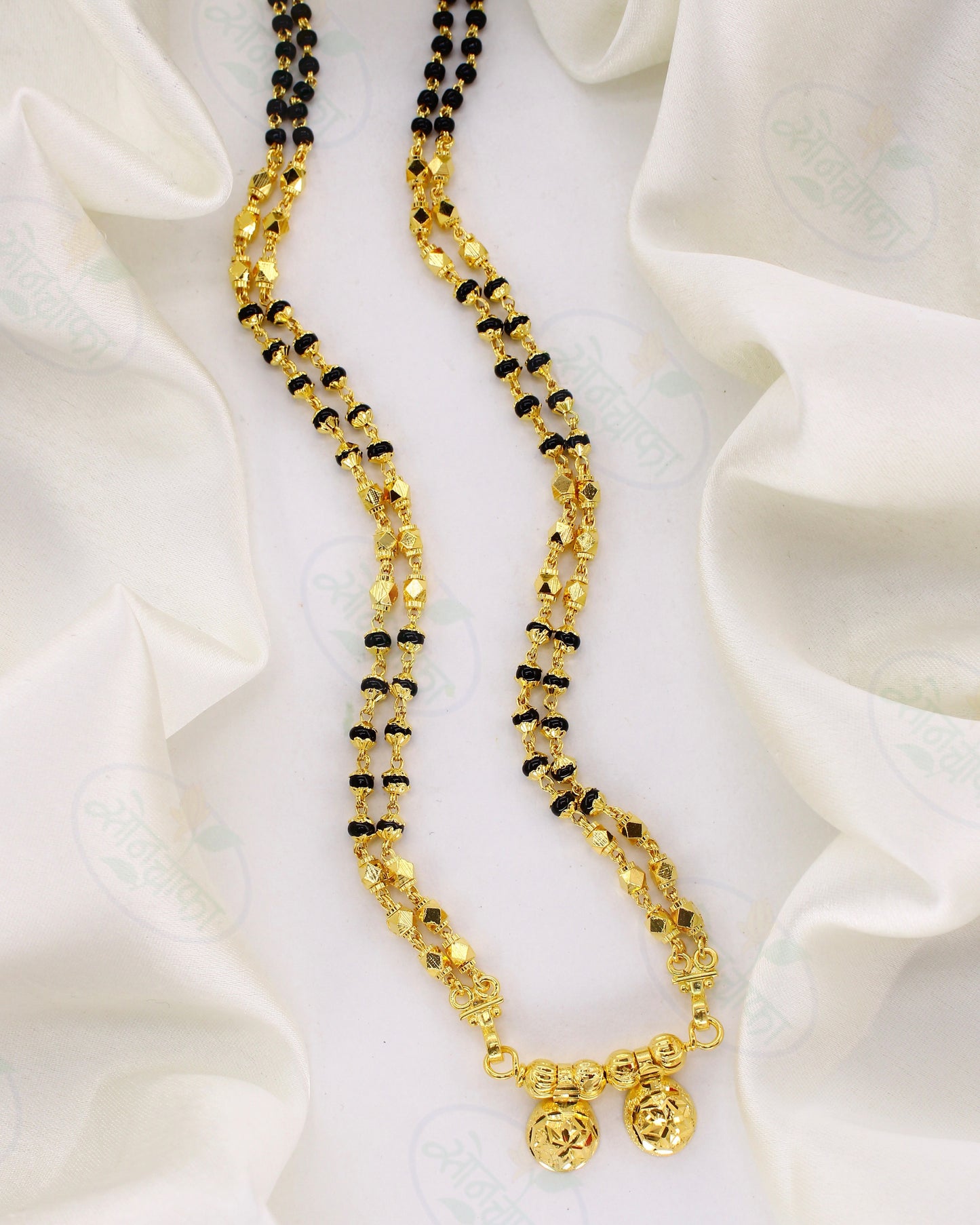 BLACK BEADS DESIGNER MANGALSUTRA