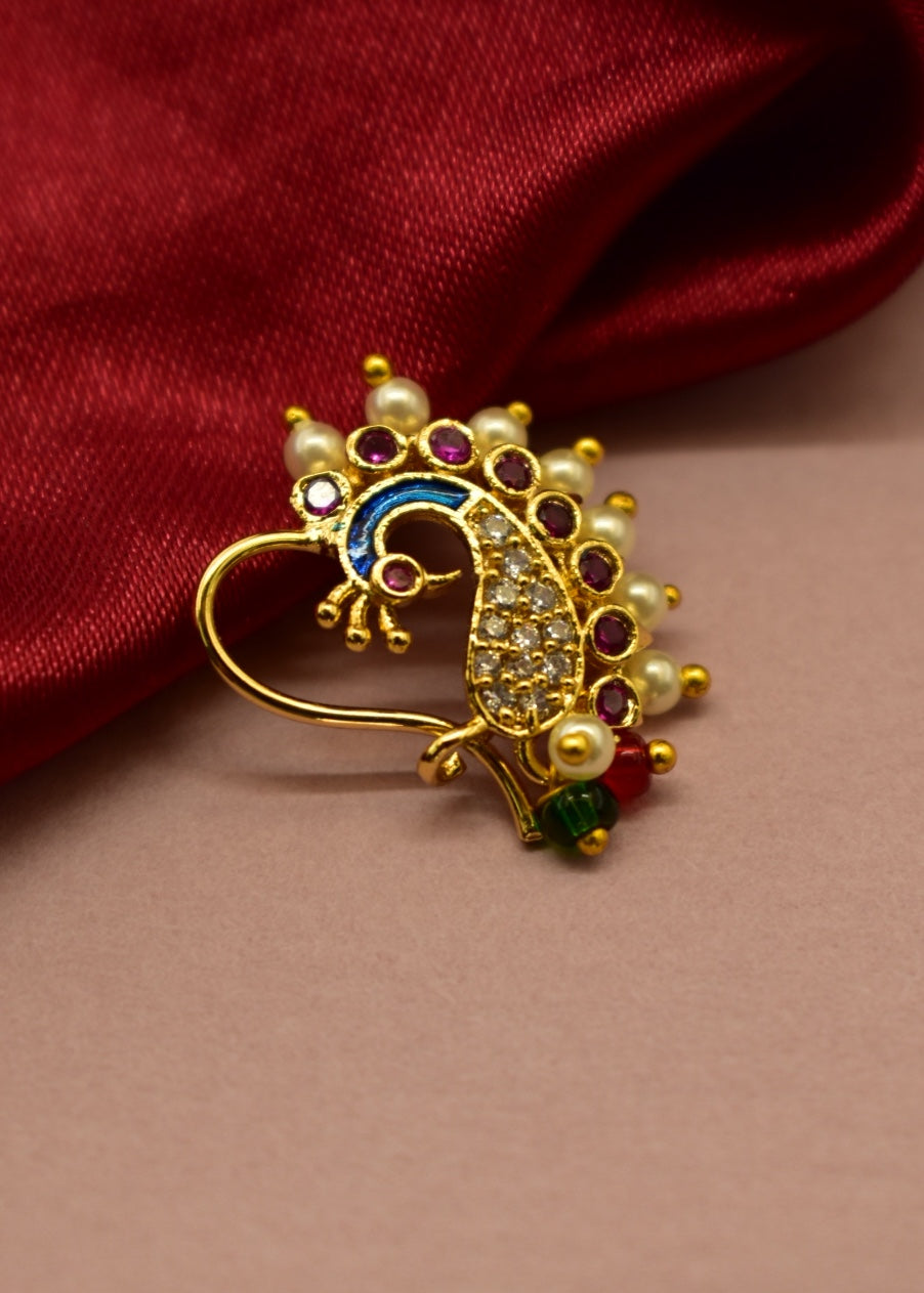 PEACOCK DESIGNER NATH – Sonchafa - Main Image