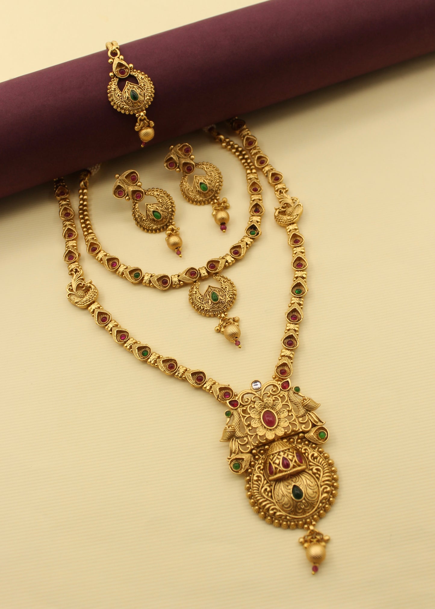 SPLENDID FLORAL PEACOCK COMBO SET