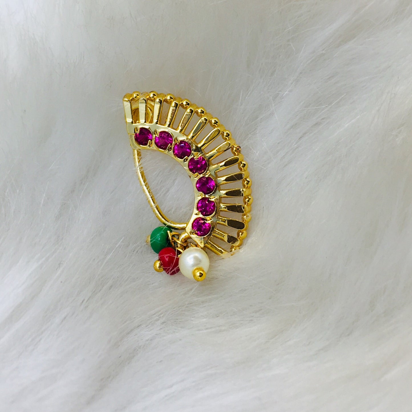 DESIGNER GOLD FINISH NATH