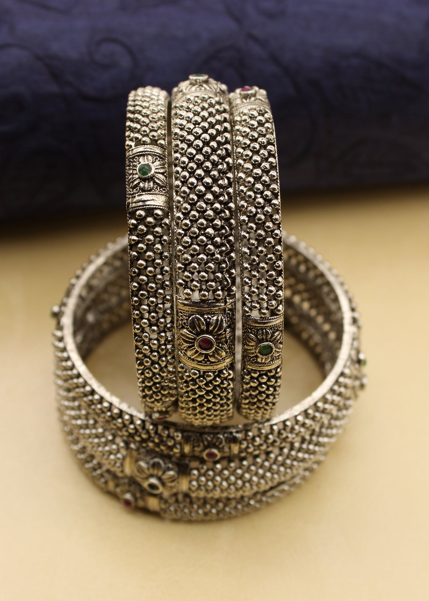 CLASSY OXIDISED BEADS BANGLES