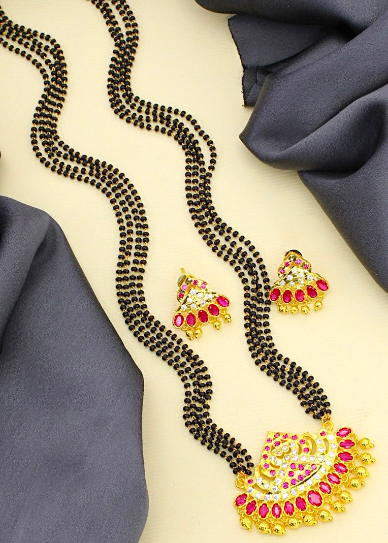 CLASSY GOLDEN BEADS MANGALSUTRA