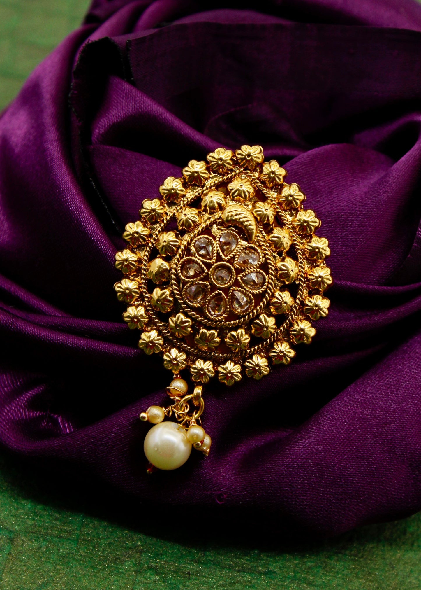 PETITE FLORALS ANTIQUE SAREEPIN