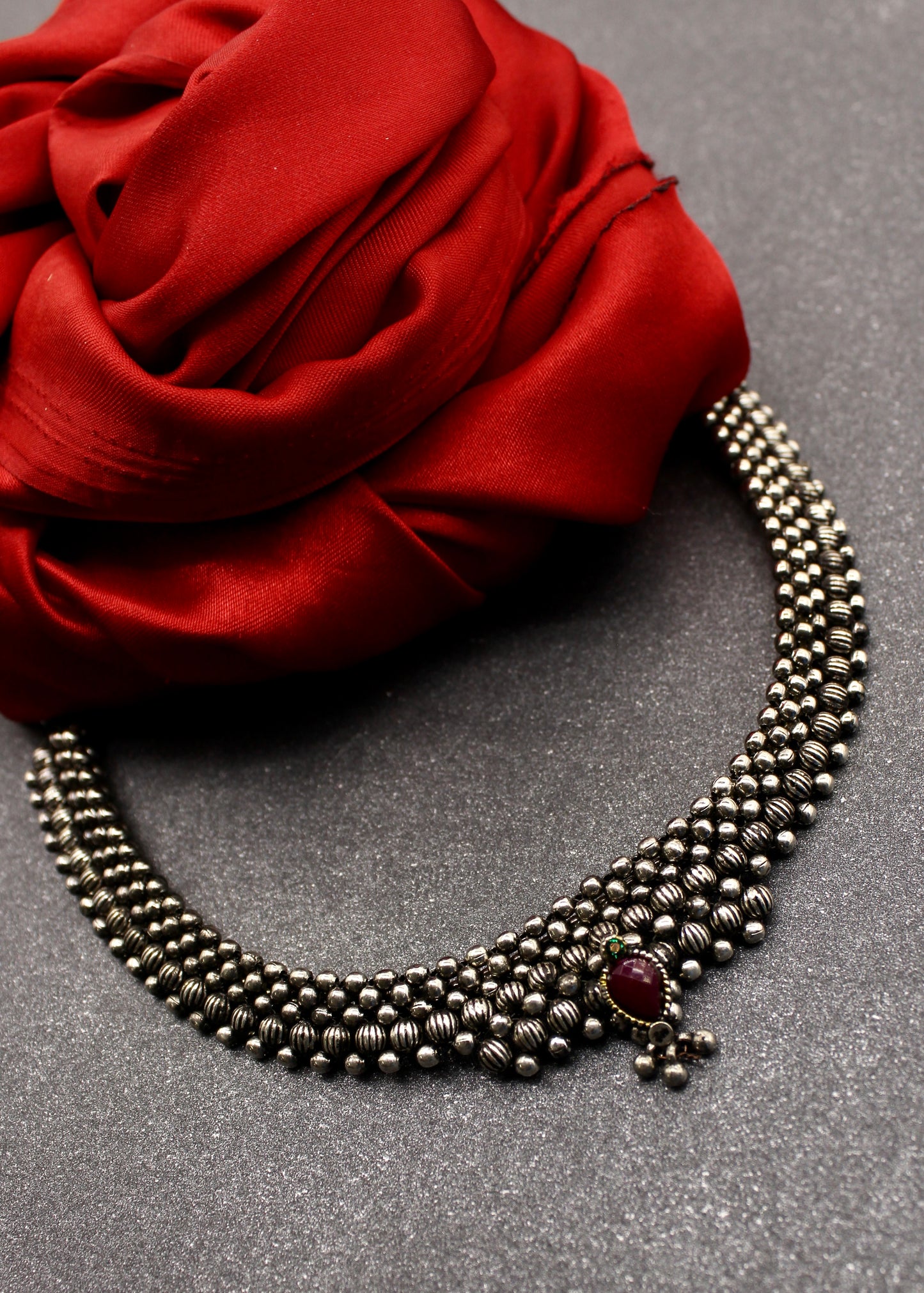 DESIGNER OXIDISED NECKLACE