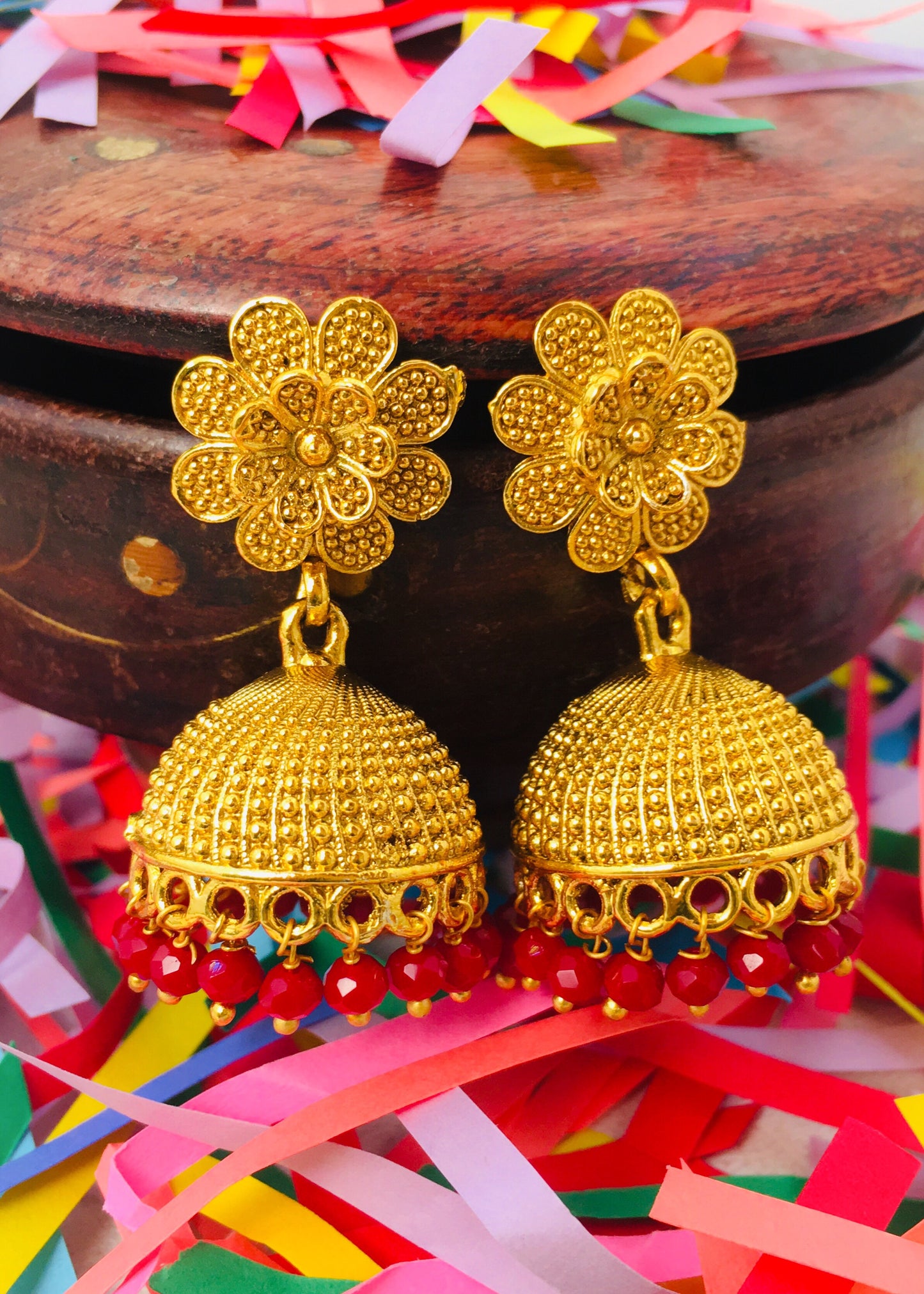 FLORAL DESIGNER JHUMKI