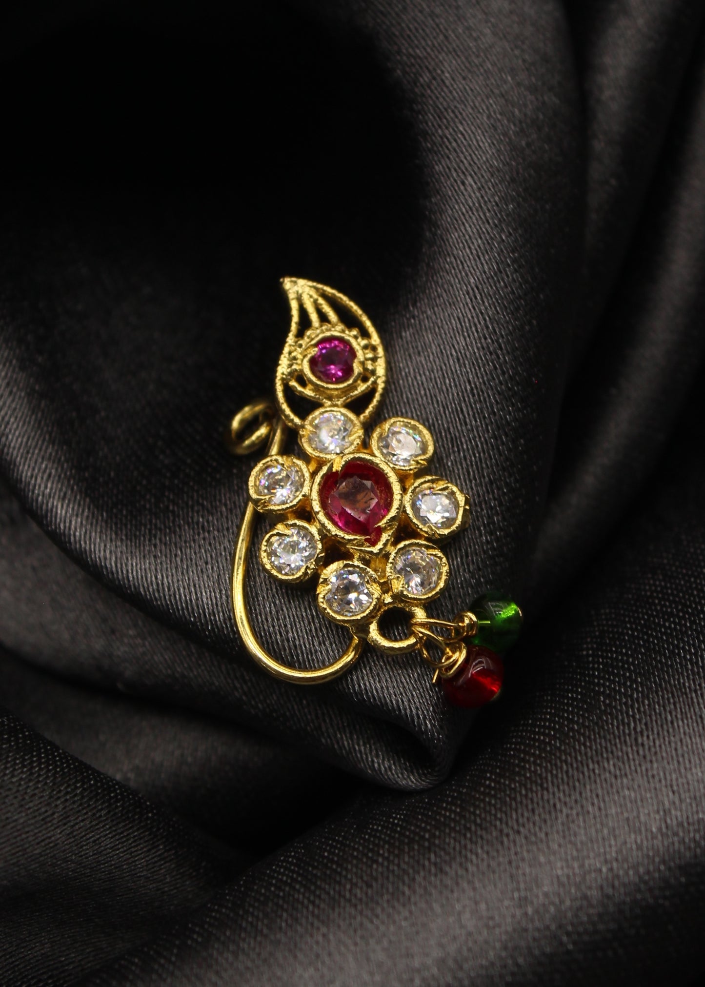 LEAF WITH FLORAL NATH