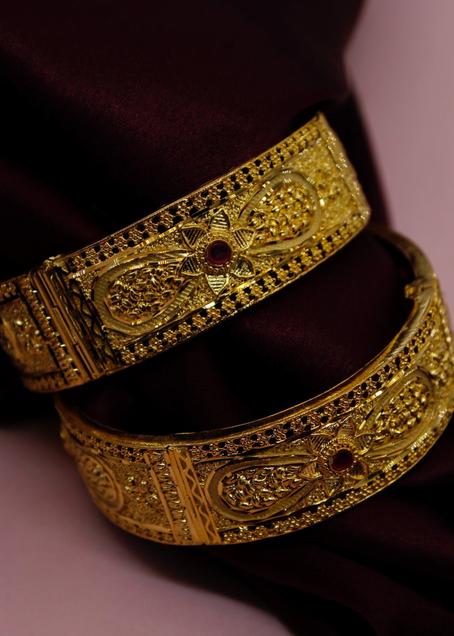 DESIGNER GOLD PLATED BANGLES