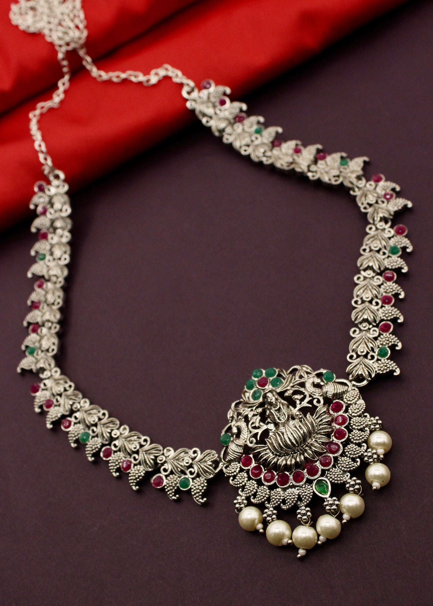 GODDESS LAXMI DESIGNER OXIDISED MEKHALA