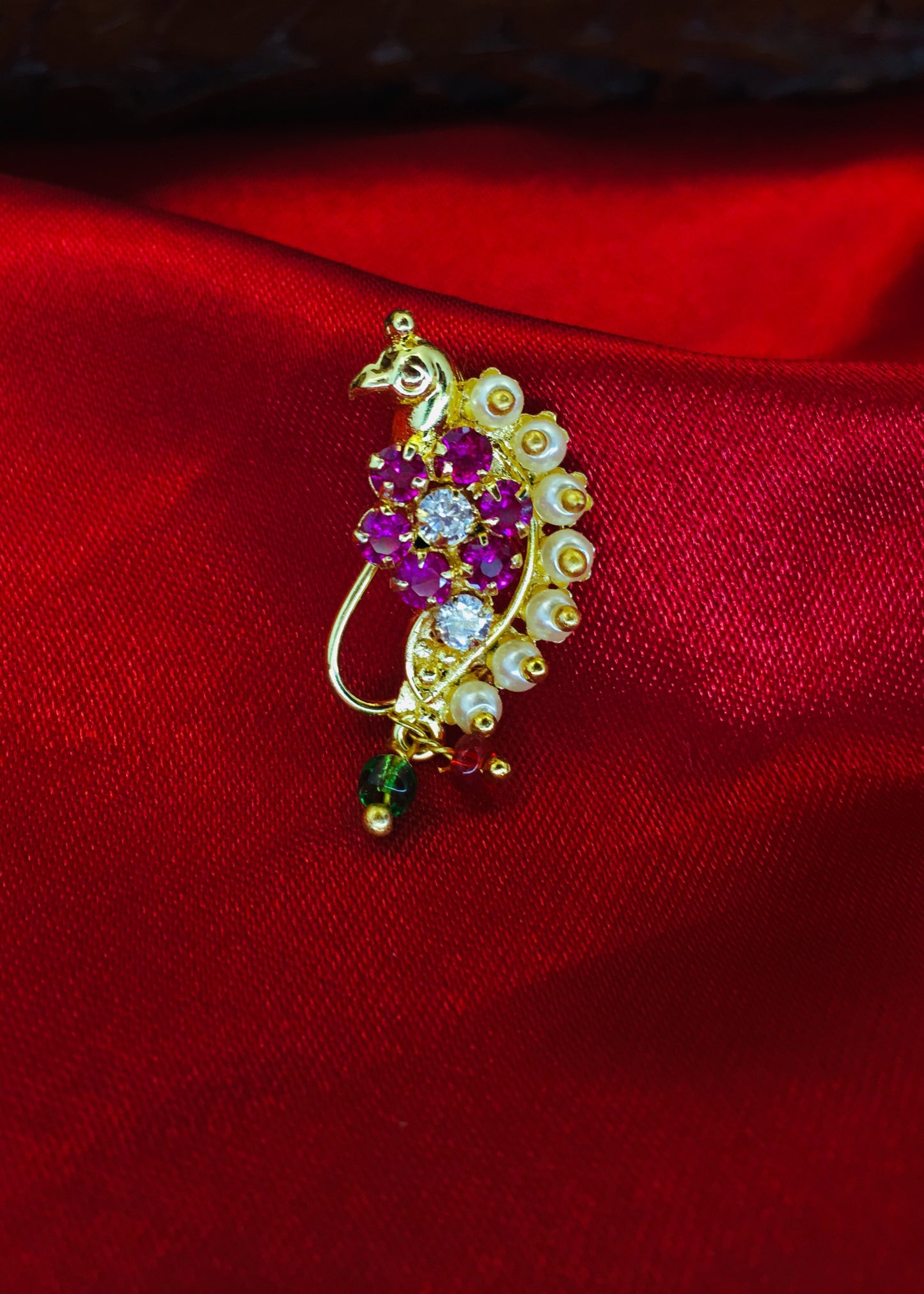 FLORAL WITH PEACOCK NATH