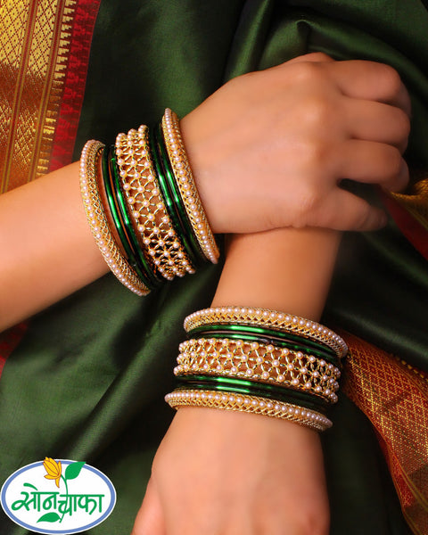 Moti bangles clearance set