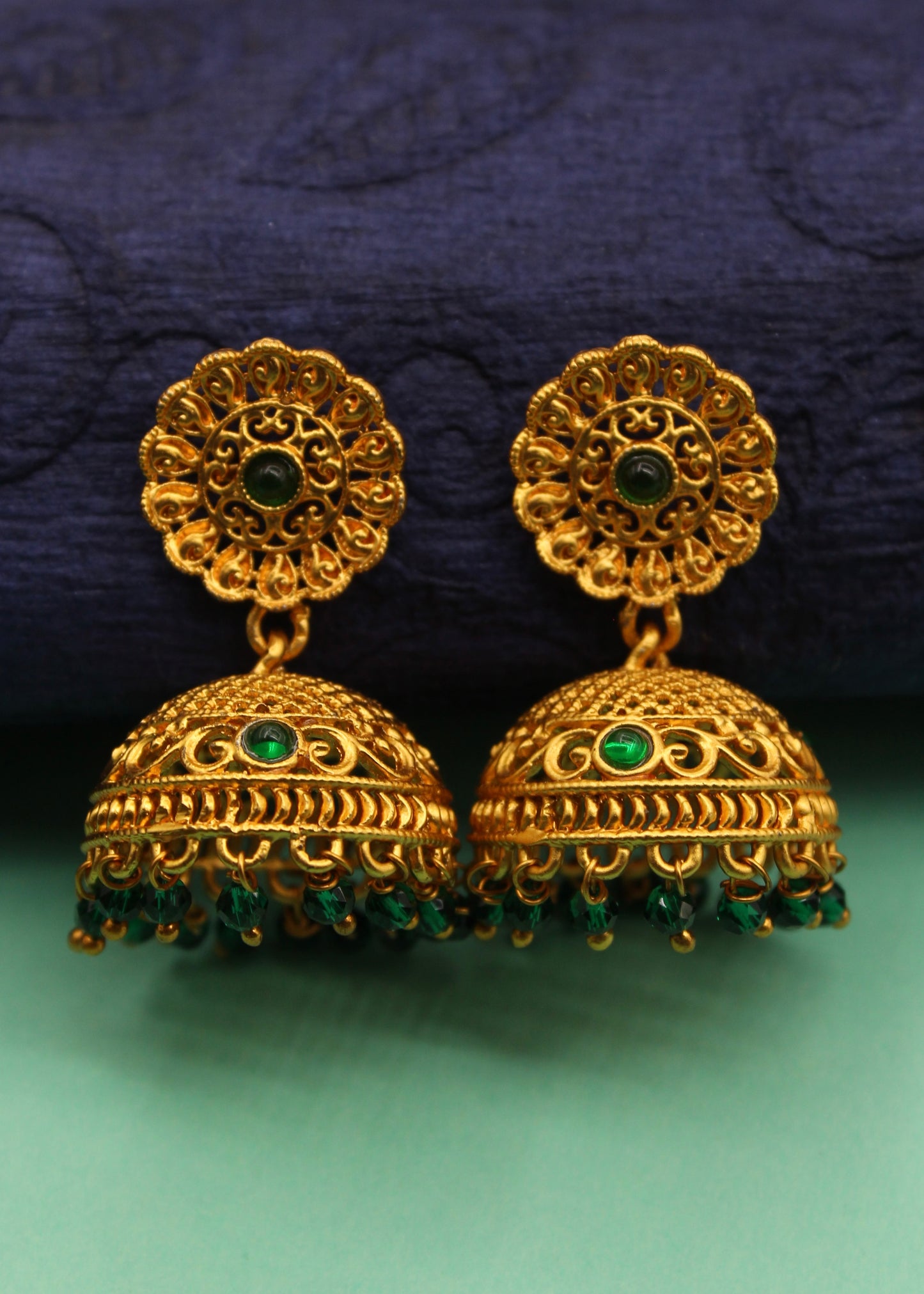 FLORAL JHUMKI EARRINGS