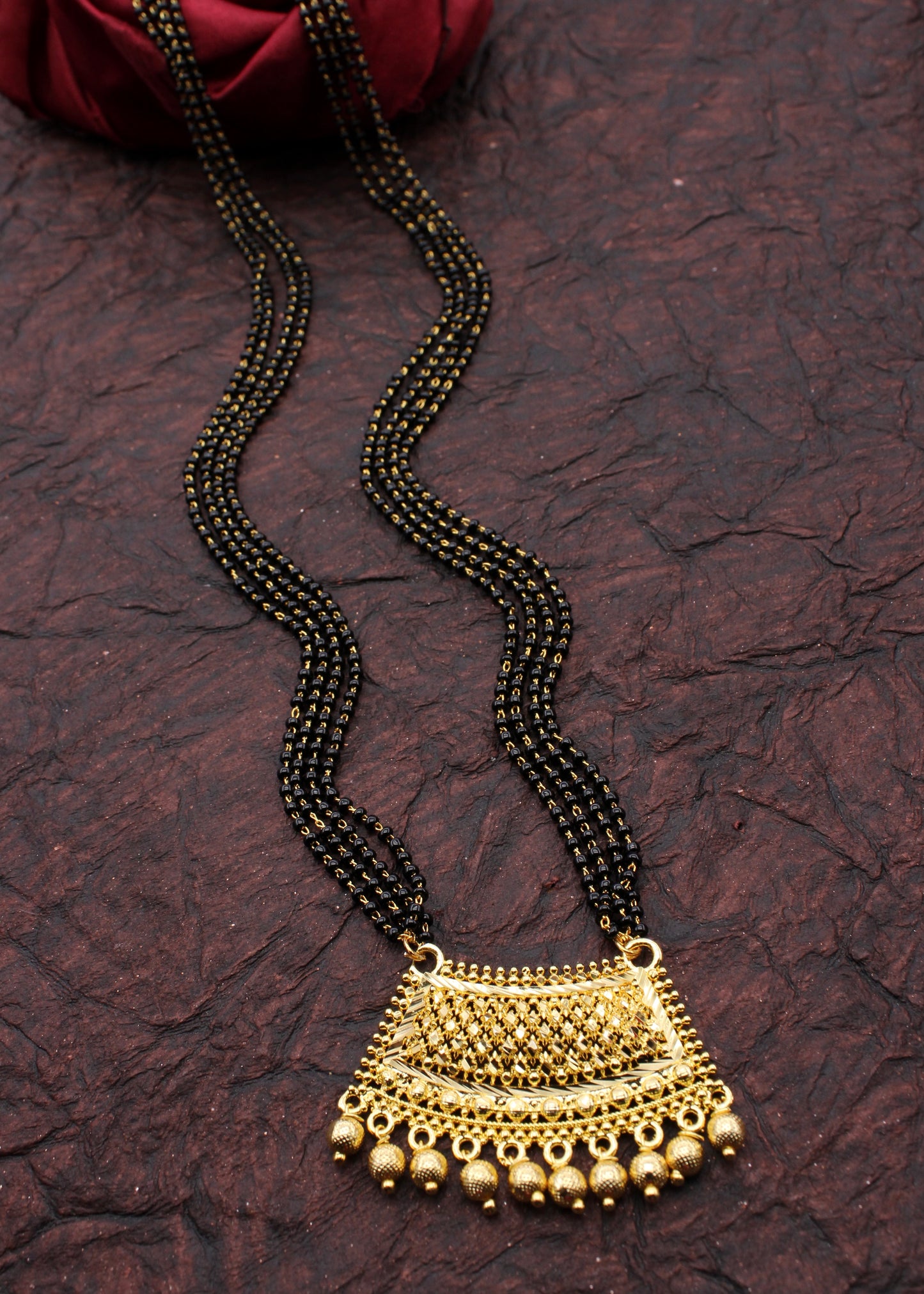 TEXTURED MALHAR MANGALSUTRA