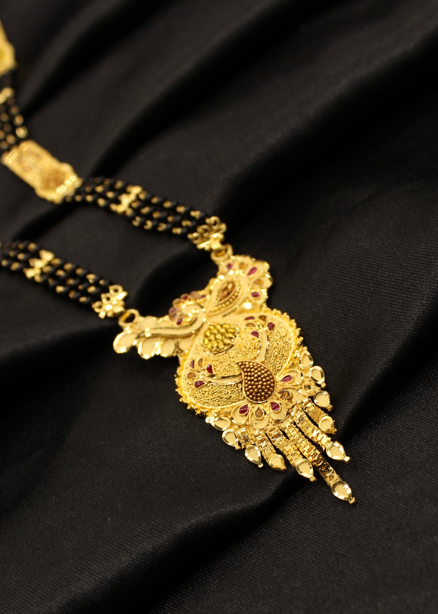 LEAF DESIGNER GOLD PLATED MANGALSUTRA