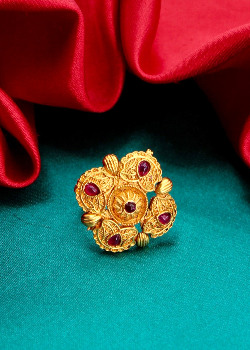 ENTICING MATTE FINGER RING