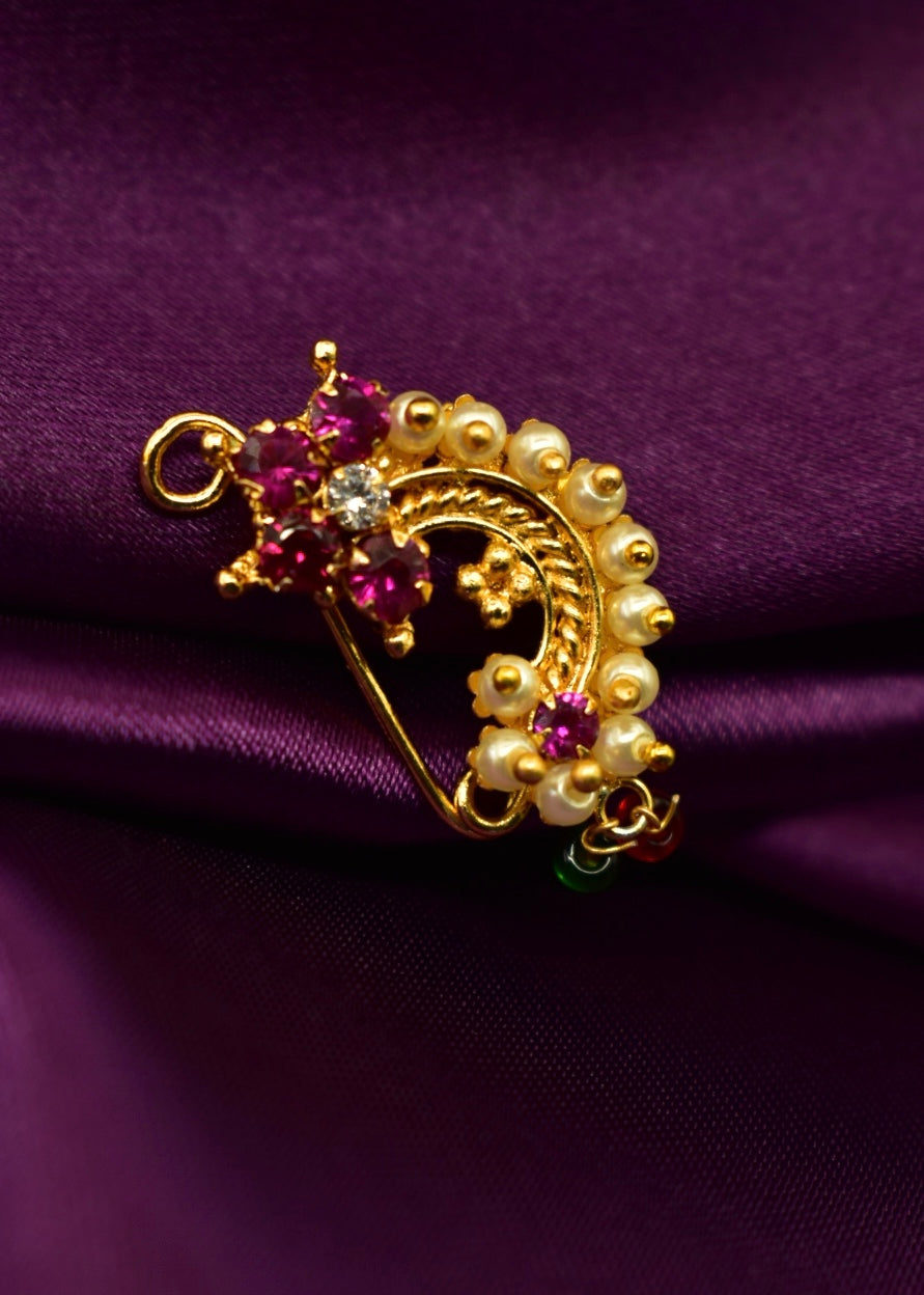 INTRICATE FLORAL NATH