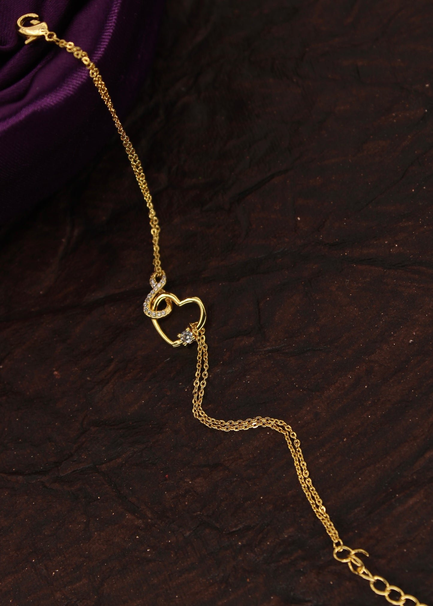 DIA HEART DESIGNER ANKLET