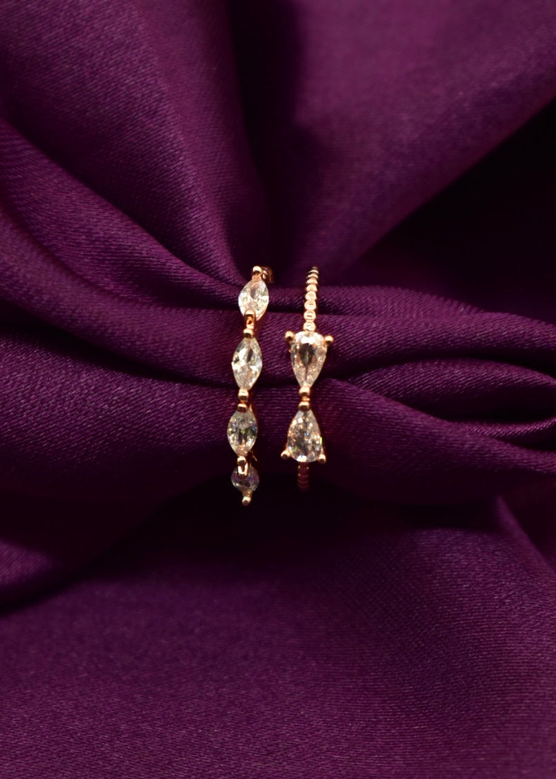 GLEAMING ROSE GOLD FINGER RING