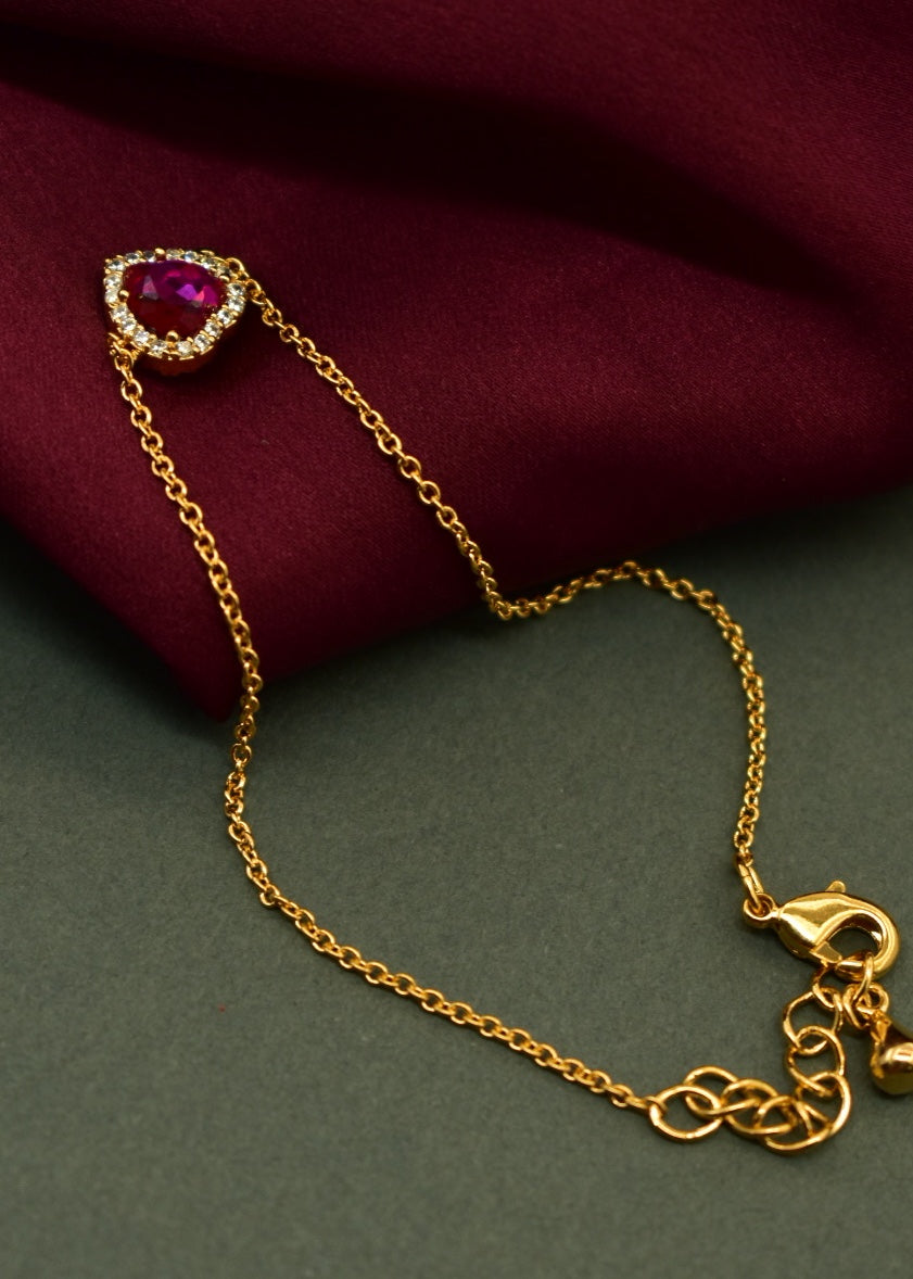 HEART SHAPE DIA BRACELET