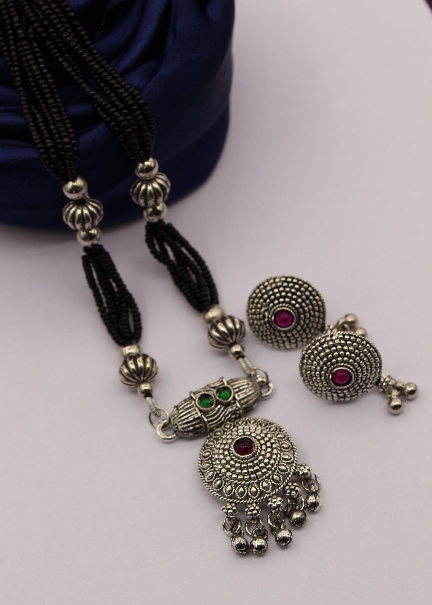 CLASSIC OXIDISED MANGALSUTRA