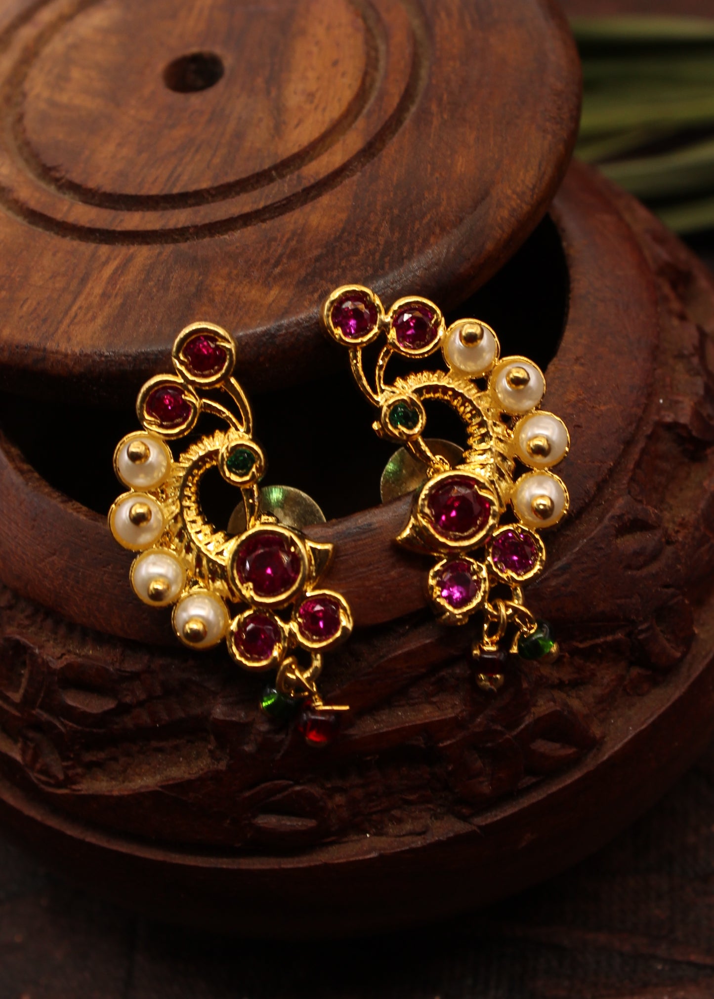 GORGEOUS PEACOCK EARRINGS