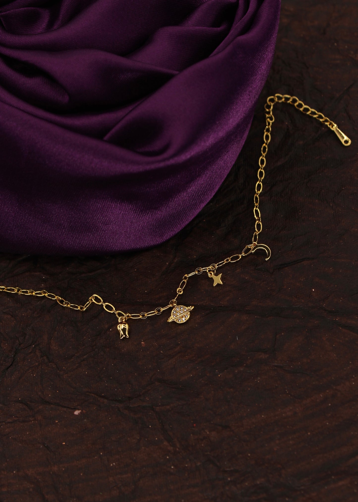DIA PLANET DESIGNER ANKLET