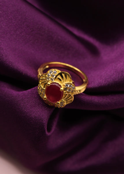 Rajputi gold store ring