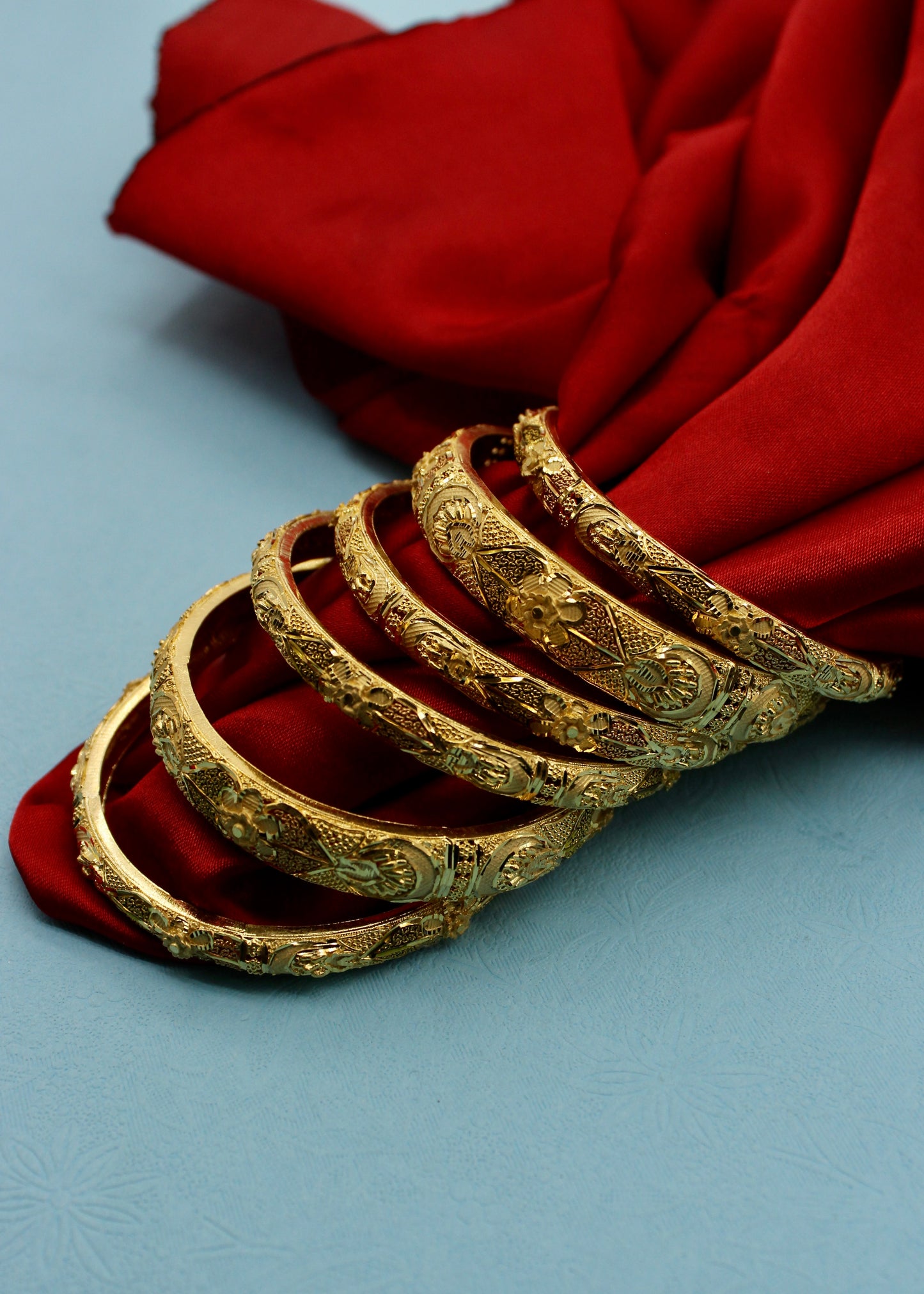 MARVELLOUS MINAKARI GOLDEN BANGLES